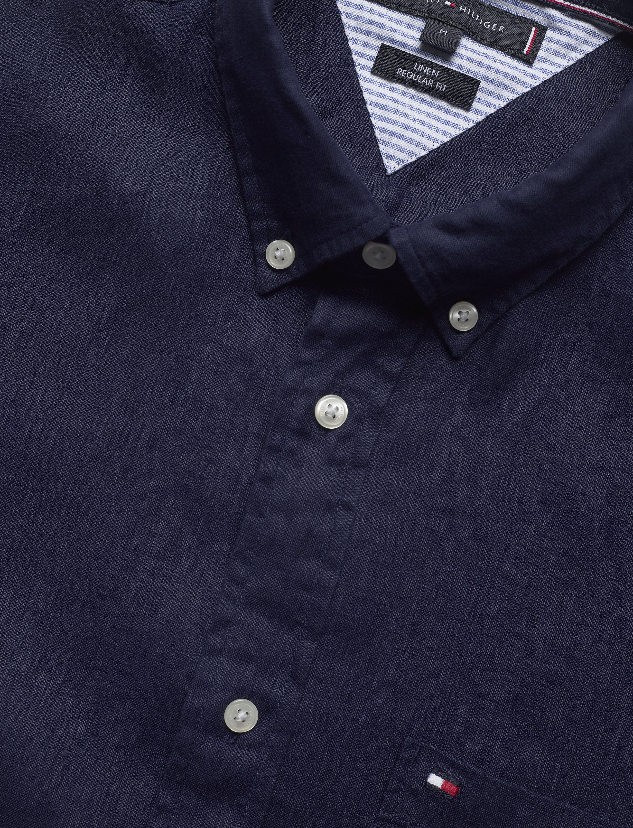 Tommy Hilfiger - LINEN SHIRT S/S - blue ink - 2