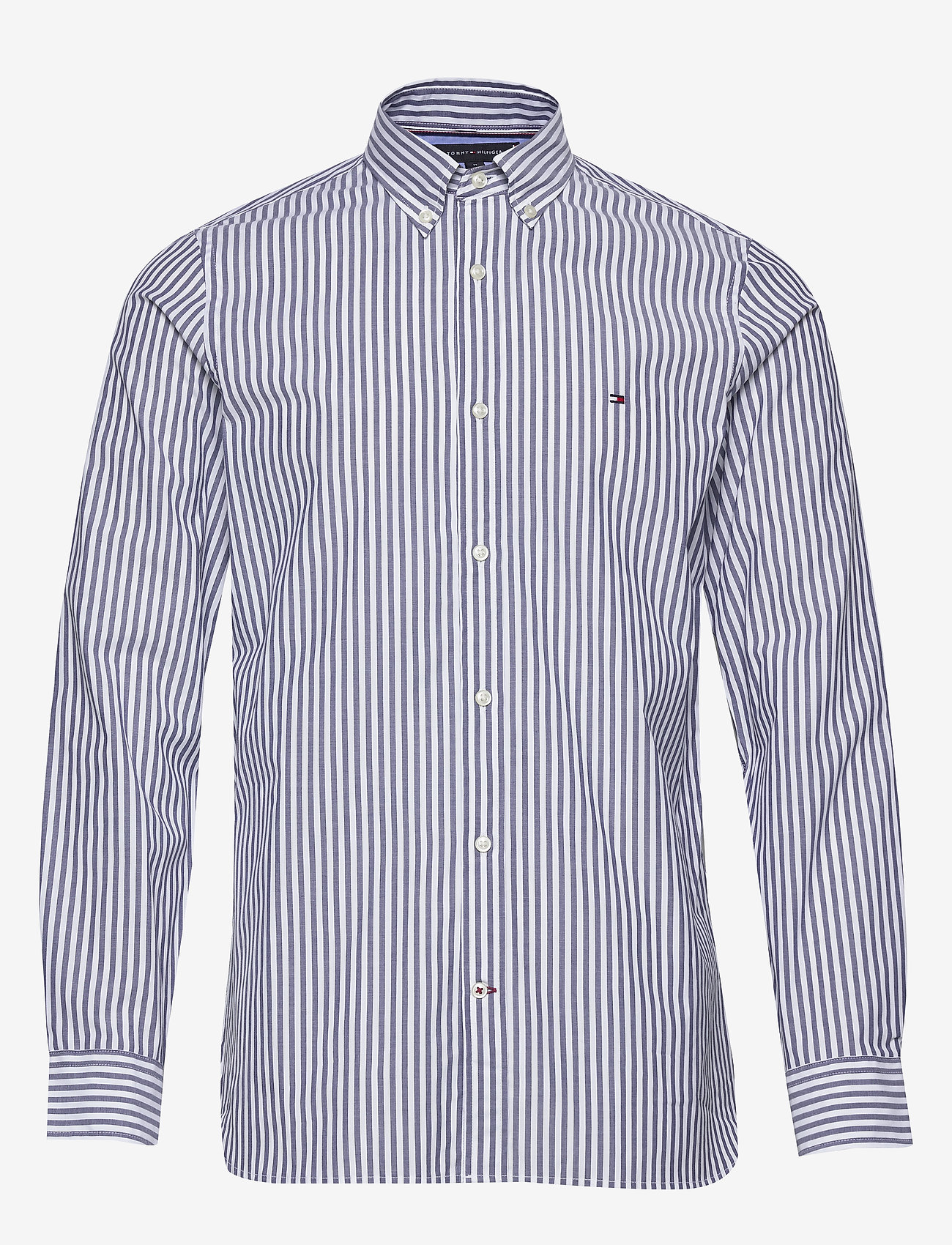 Tommy Hilfiger - SLIM NATURAL SOFT STRIPE SHIRT - blue ink / white - 0