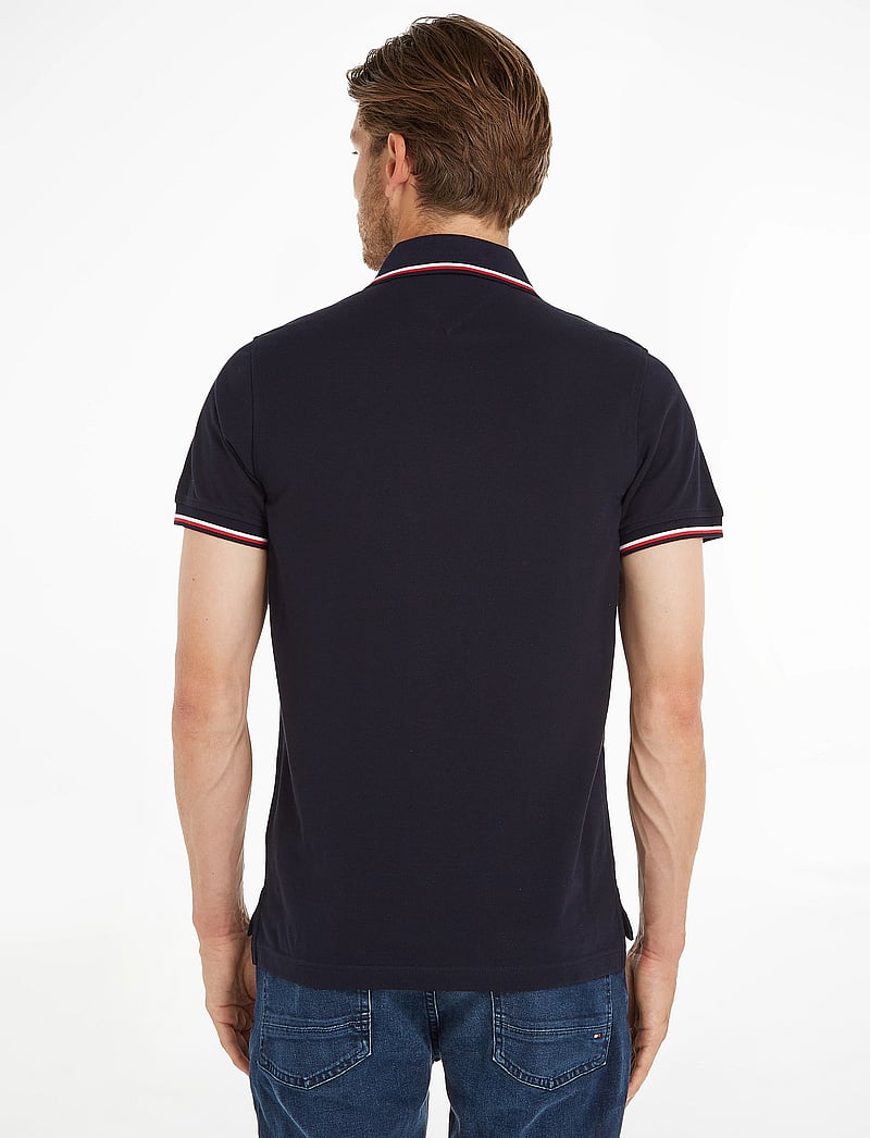 Tommy Hilfiger - CORE TOMMY TIPPED SLIM POLO - kurzärmelig - desert sky - 4