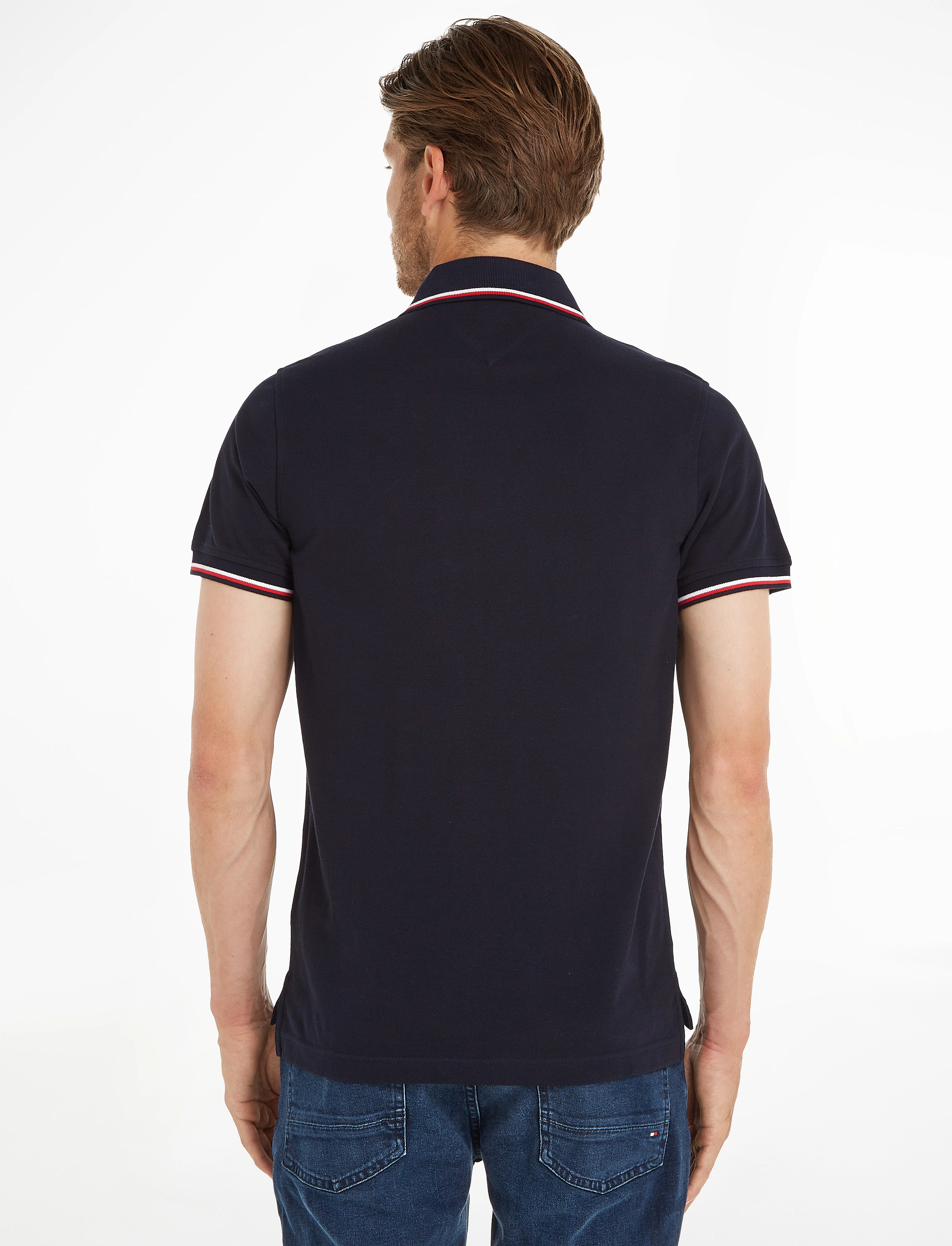 Tommy Hilfiger - CORE TOMMY TIPPED SLIM POLO - desert sky - 4