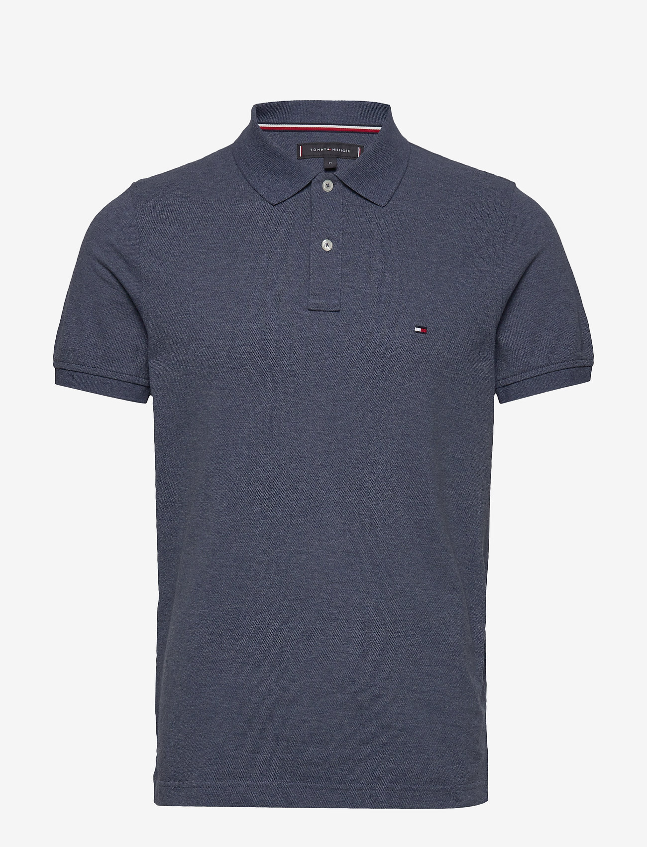 Tommy Hilfiger - TOMMY HEATHER SLIM  POLO - faded indigo heather - 0