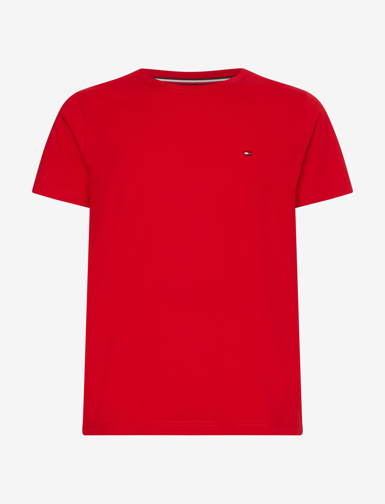 Tommy Hilfiger - ESSENTIAL COTTON CNECK TEE - primary red - 0