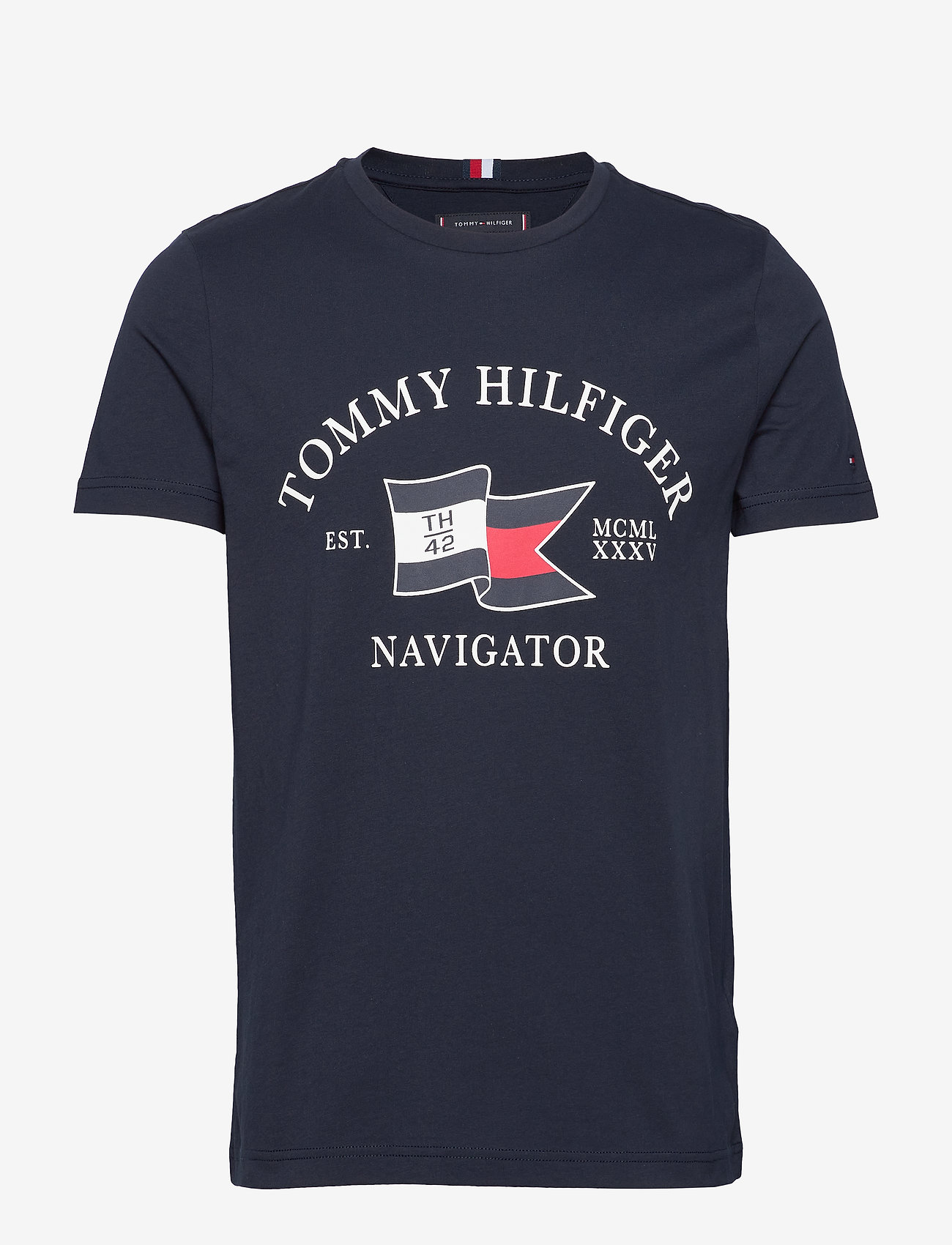 Tommy Hilfiger - FOLDED FLAG TEE - desert sky - 0