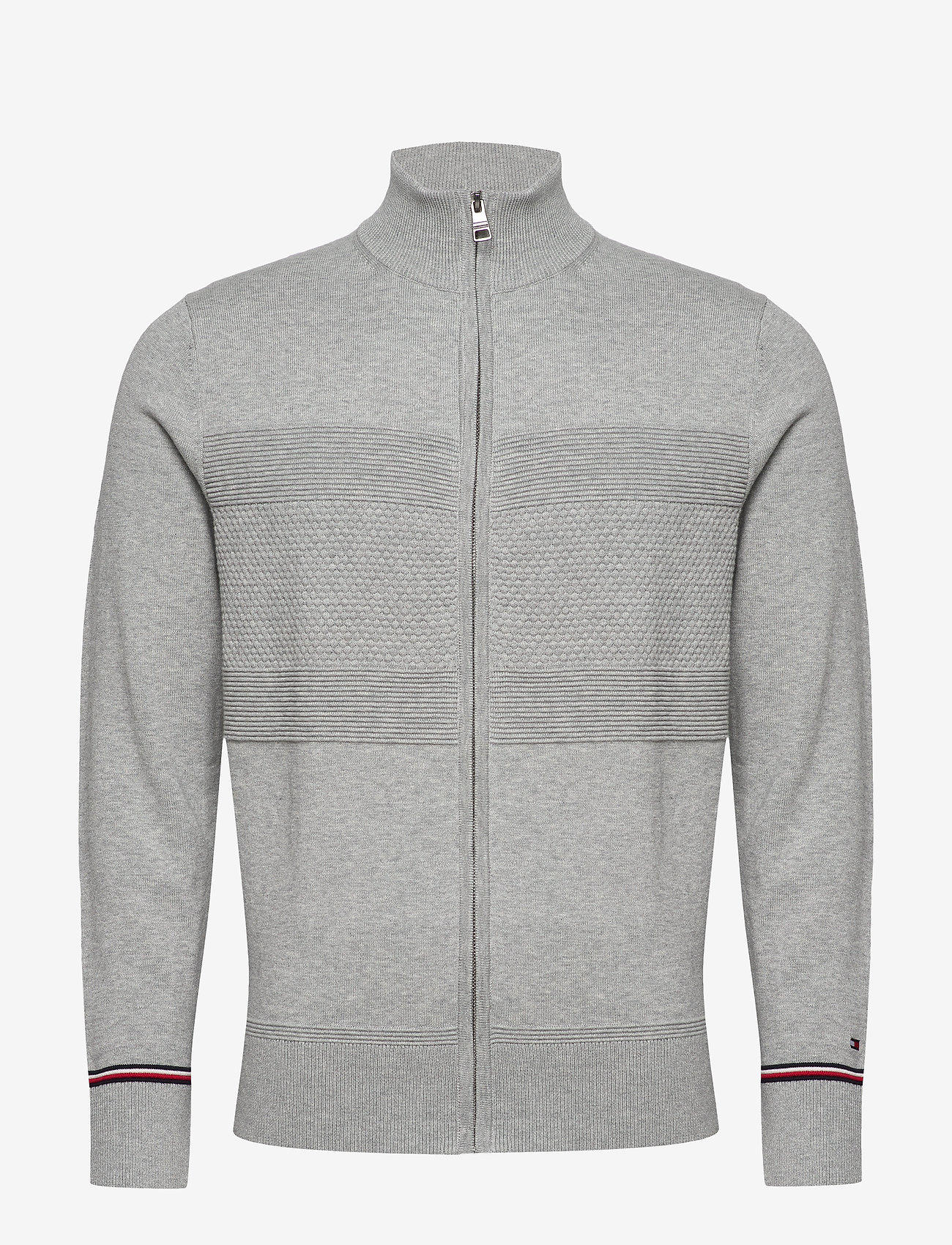 Tommy Hilfiger - STRUCTURED FLAG ZIP THROUGH - medium grey heather - 0