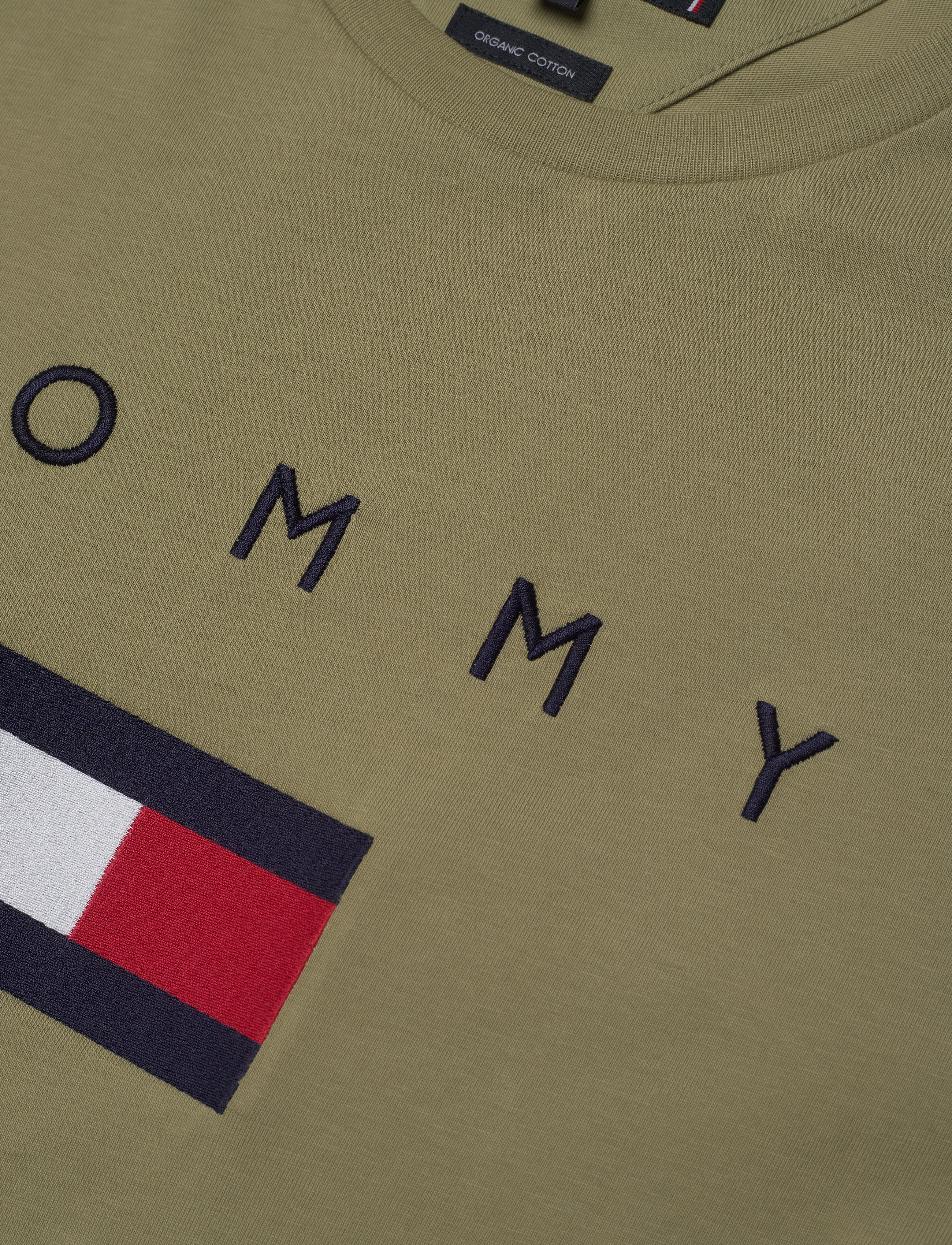Tommy Hilfiger - TOMMY FLAG HILFIGER TEE - faded olive - 2