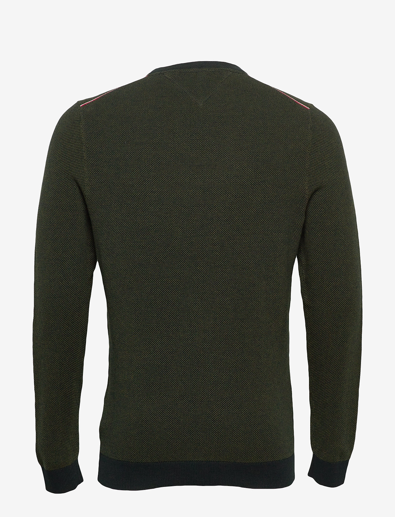 Tommy Hilfiger - MOULINE STRUCTURE CREW NECK - camo green - 1