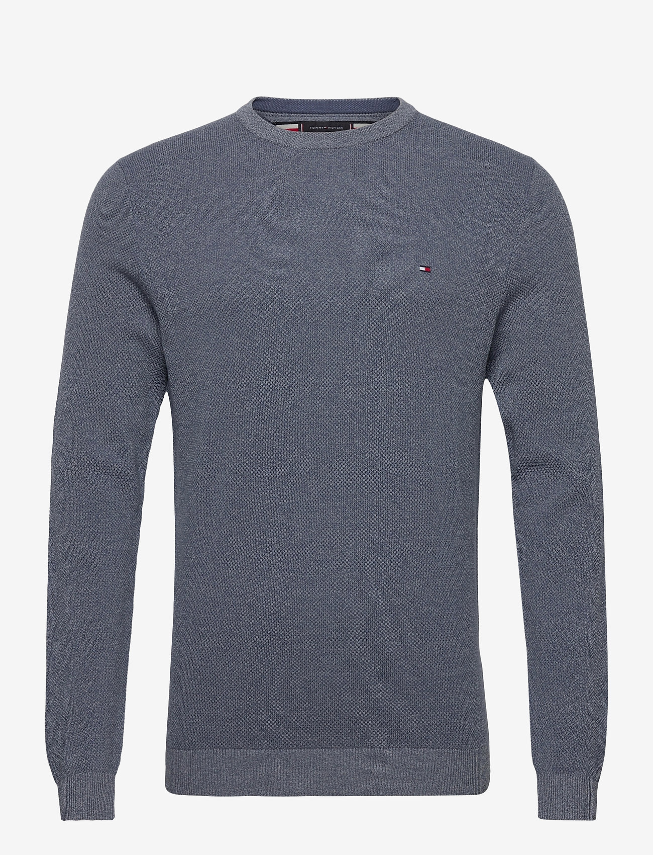 MOULINE STRUCTURE CREW NECK - FADED INDIGO