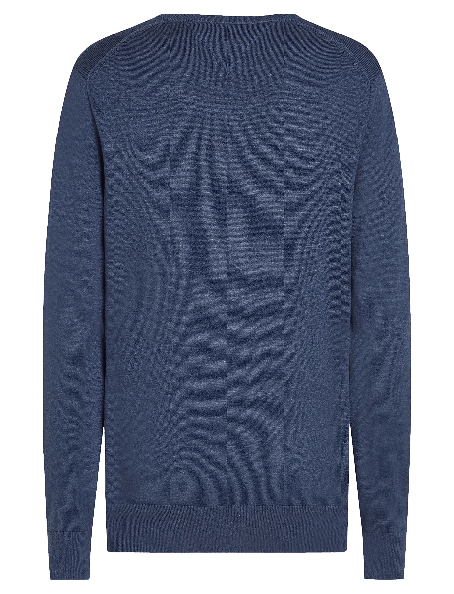 Tommy Hilfiger - ESSENTIAL COTTON V NECK - v-ausschnitt - aegean sea heather - 2