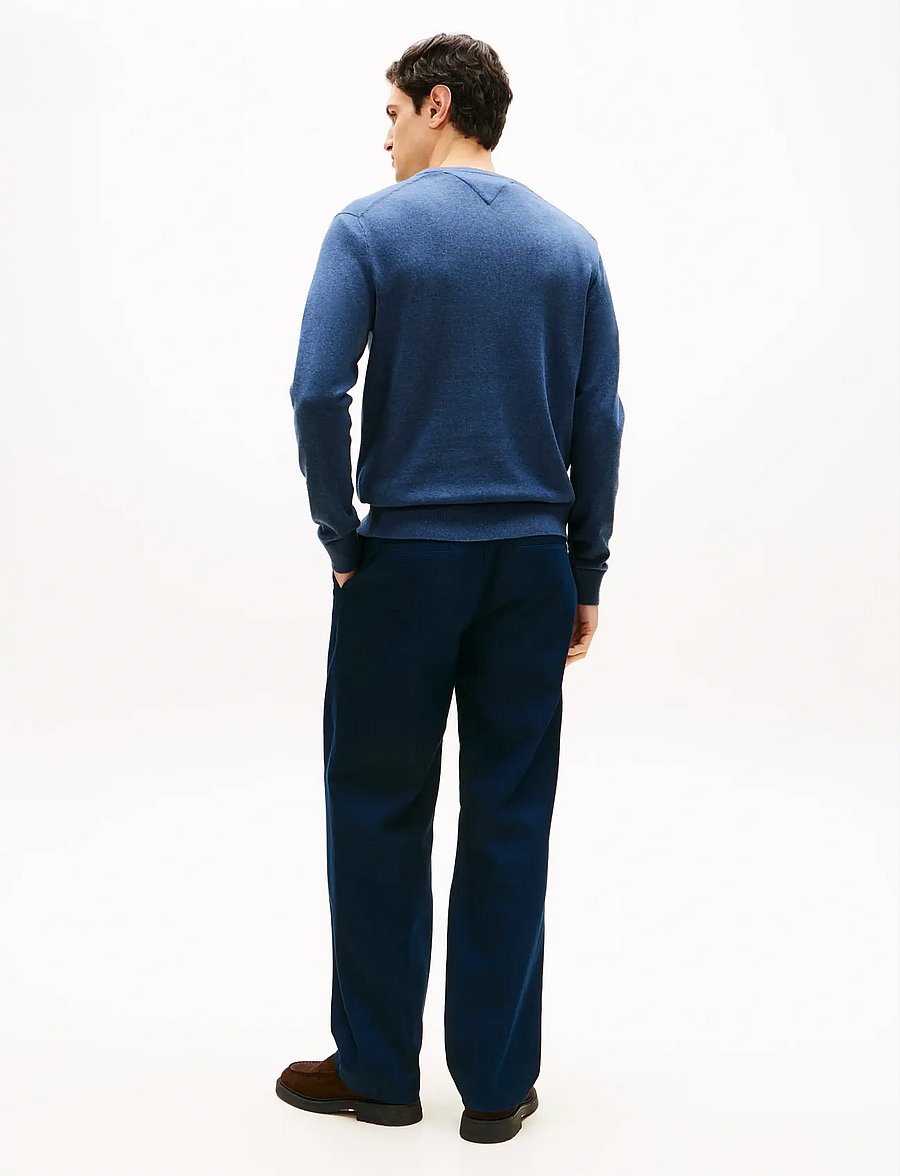 Tommy Hilfiger - ESSENTIAL COTTON V NECK - v-ausschnitt - aegean sea heather - 3