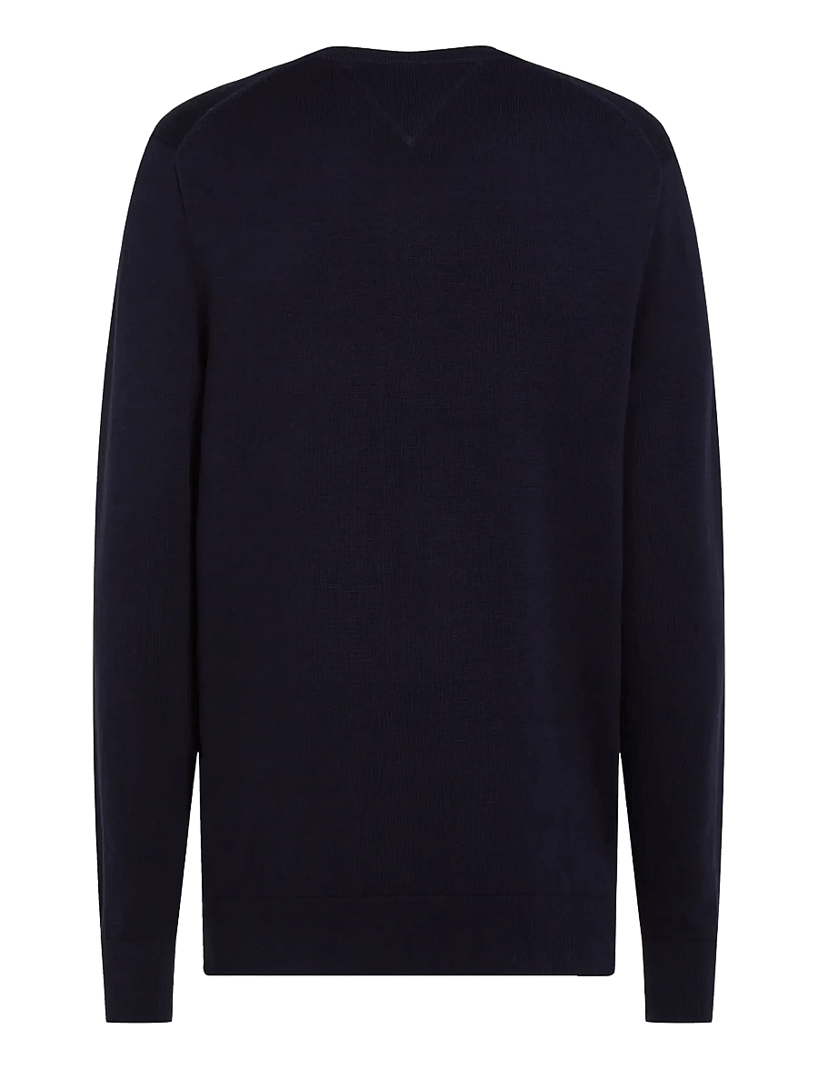 Tommy Hilfiger - ESSENTIAL COTTON V NECK - v-kaelusega - desert sky - 2