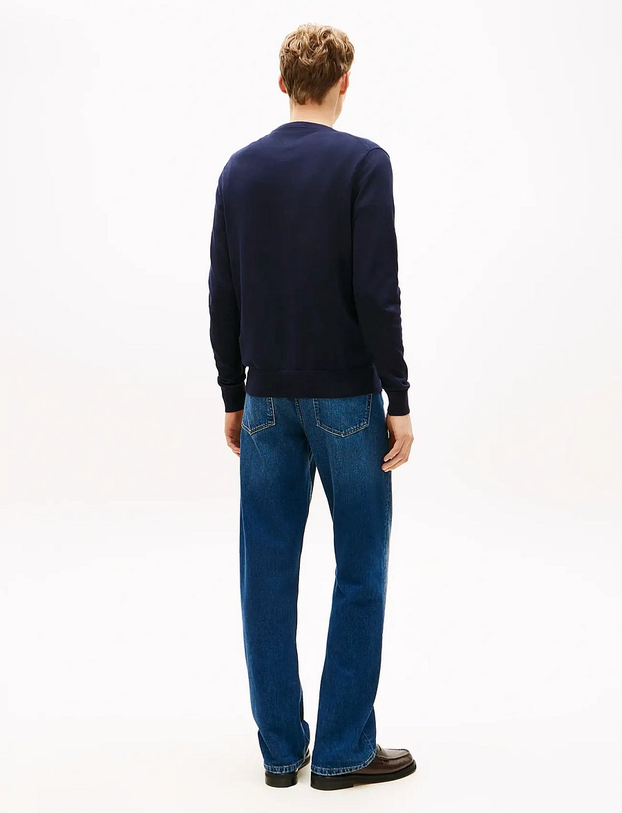 Tommy Hilfiger - ESSENTIAL COTTON V NECK - v-kaelusega - desert sky - 3