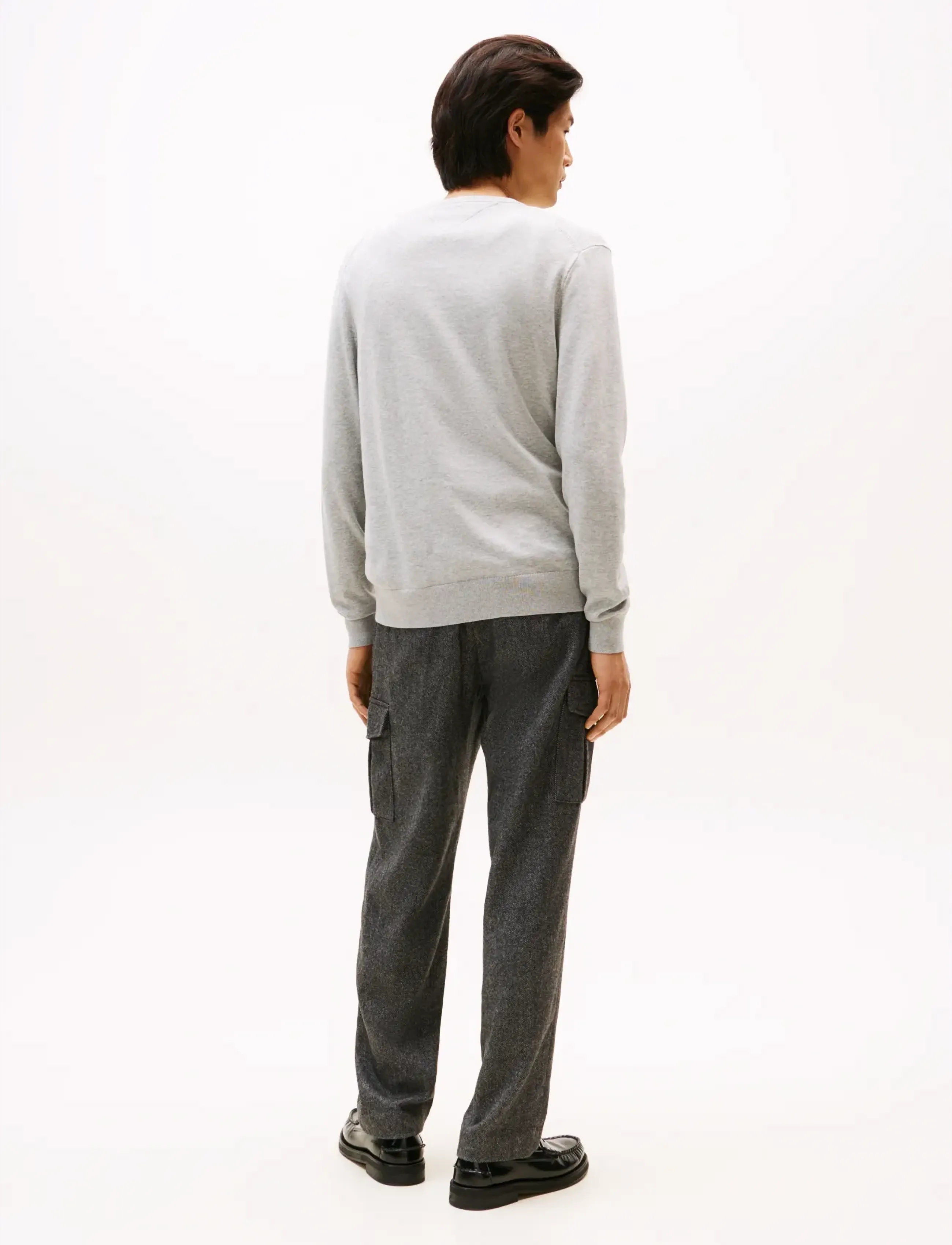 Tommy Hilfiger - ESSENTIAL COTTON V NECK - v-necks - light grey heather - 3