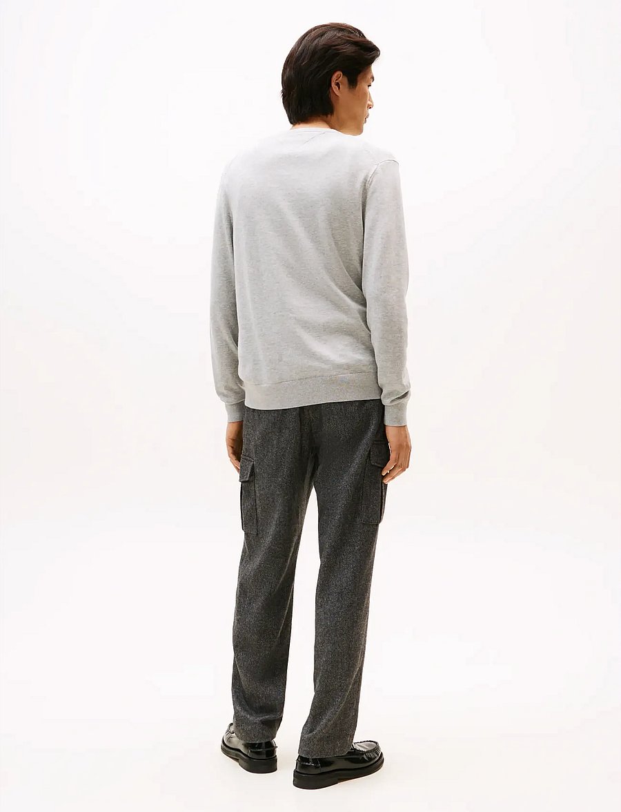 Tommy Hilfiger - ESSENTIAL COTTON V NECK - v-ausschnitt - light grey heather - 3