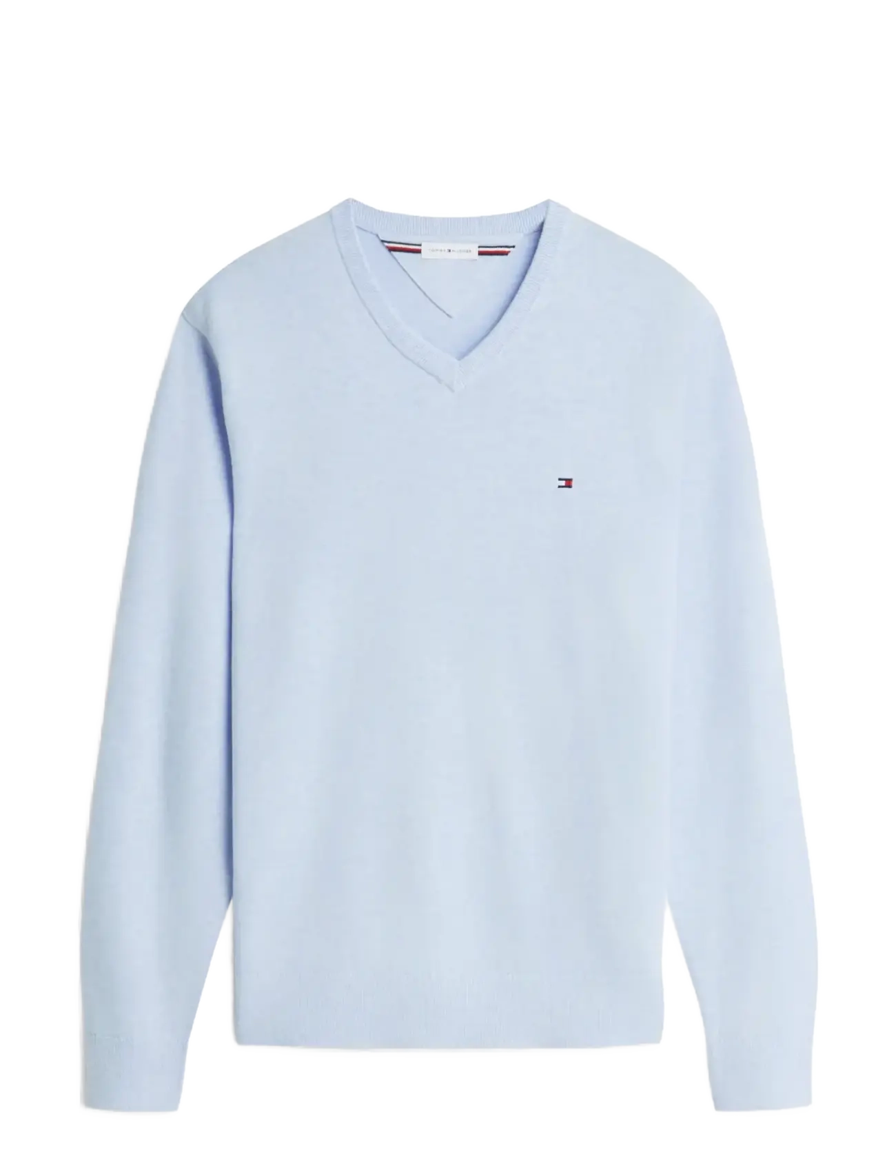 Tommy Hilfiger - ESSENTIAL COTTON V NECK - v-ausschnitt - sky blue heather - 1