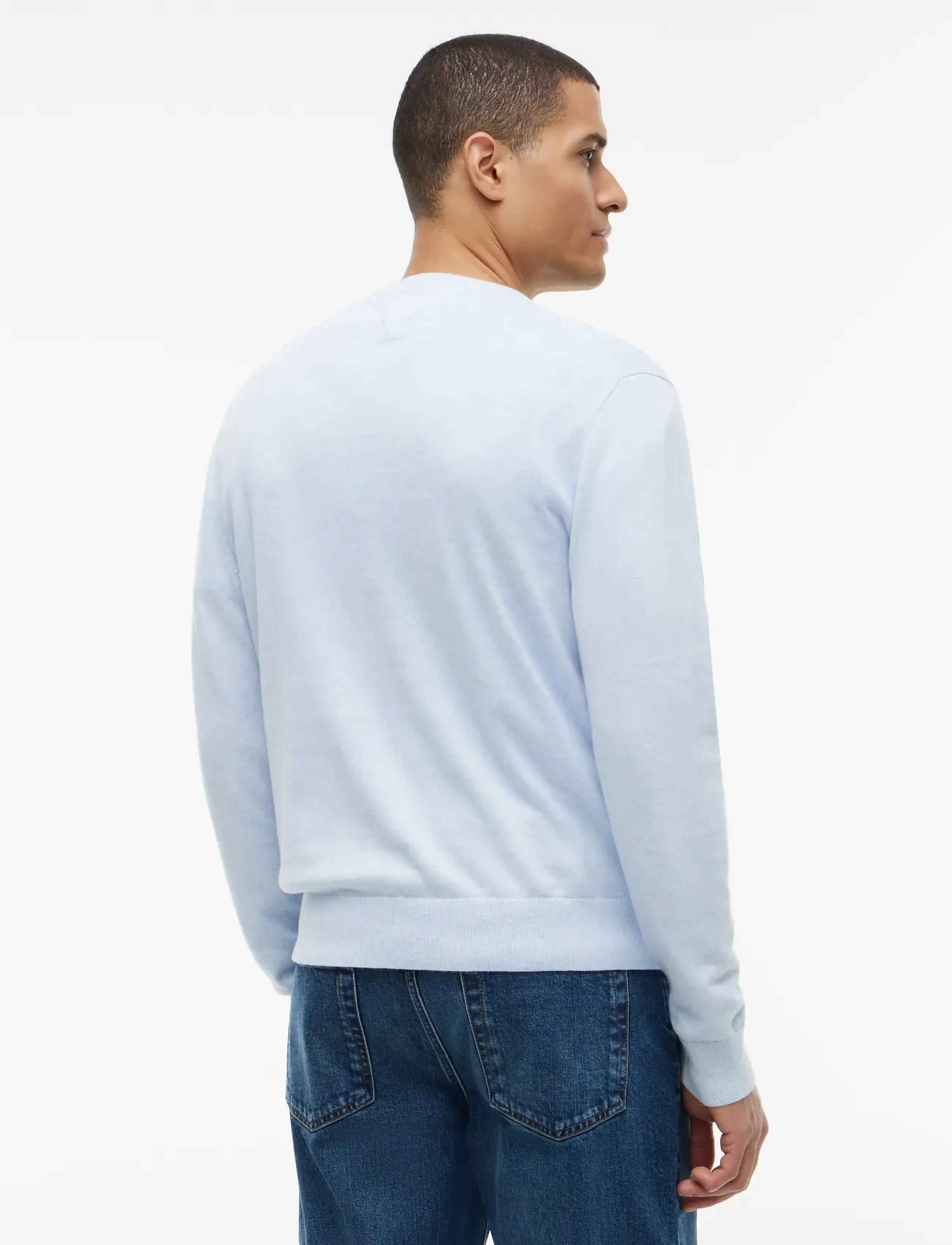 Tommy Hilfiger - ESSENTIAL COTTON V NECK - v-ausschnitt - sky blue heather - 2