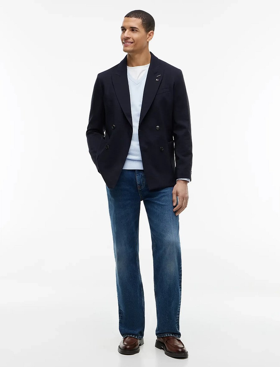 Tommy Hilfiger - ESSENTIAL COTTON V NECK - v-ausschnitt - sky blue heather - 4