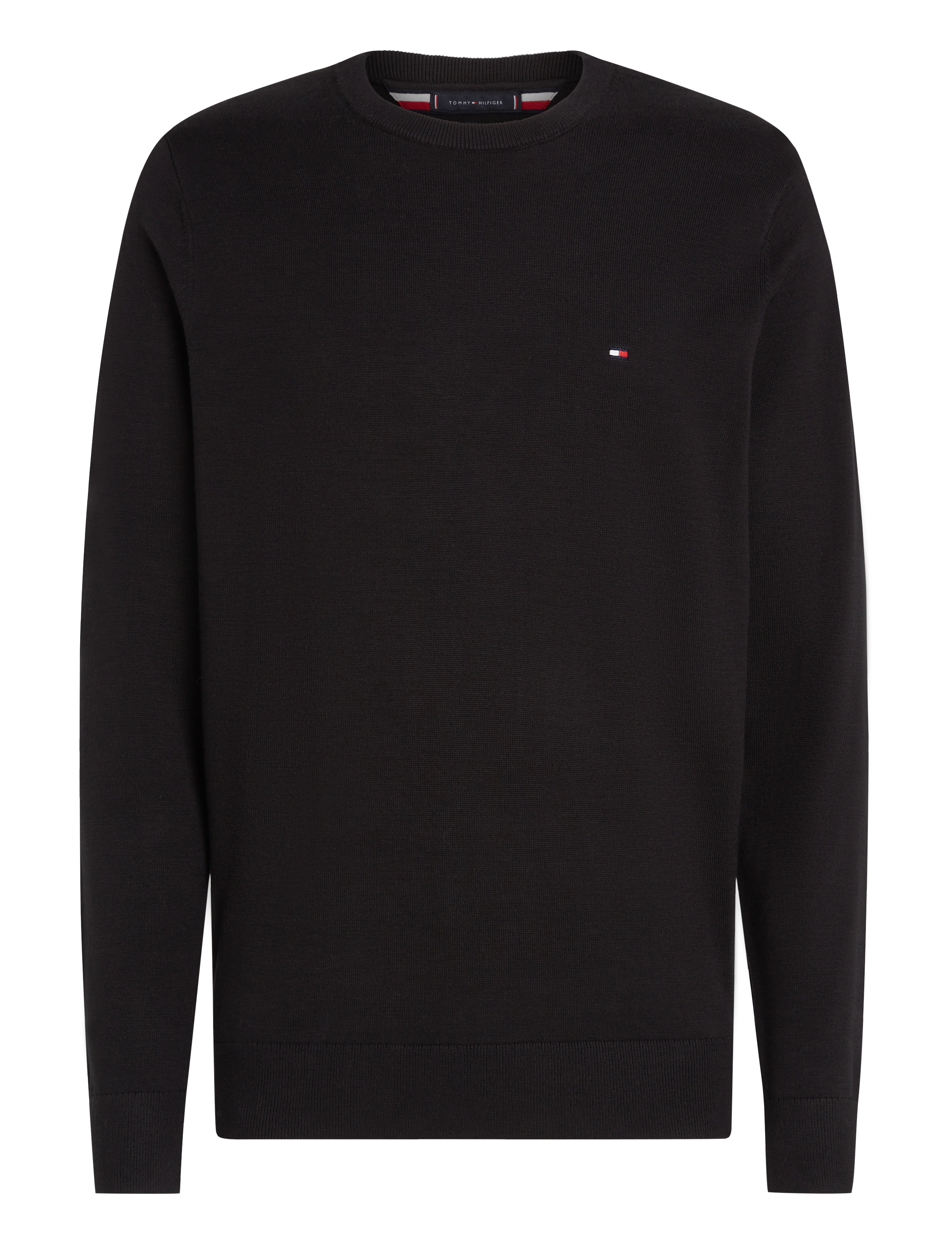 Tommy Hilfiger - CORE ESSENTIAL COTTON CREW NECK - podstawowa odzież z dzianiny - black - 1