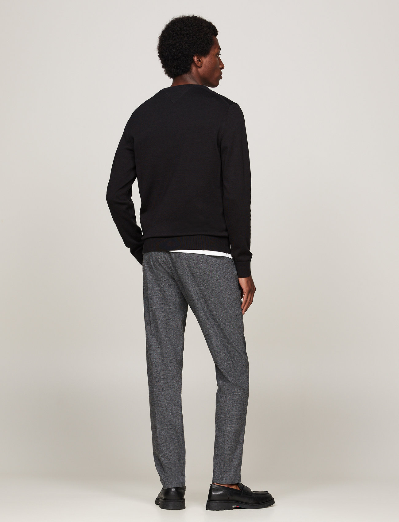 Tommy Hilfiger - CORE ESSENTIAL COTTON CREW NECK - rund hals - black - 0