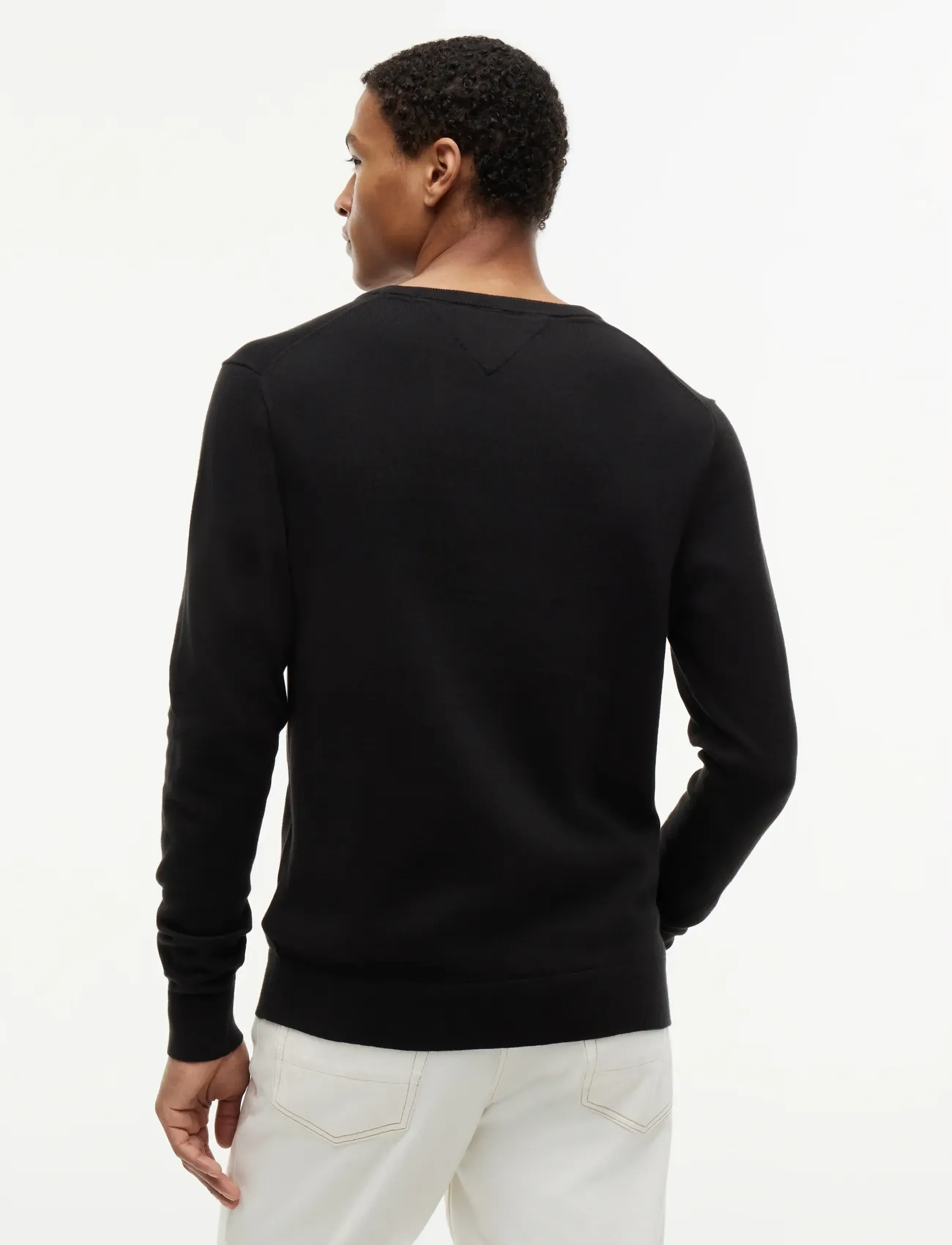 Tommy Hilfiger - CORE ESSENTIAL COTTON CREW NECK - podstawowa odzież z dzianiny - black - 3