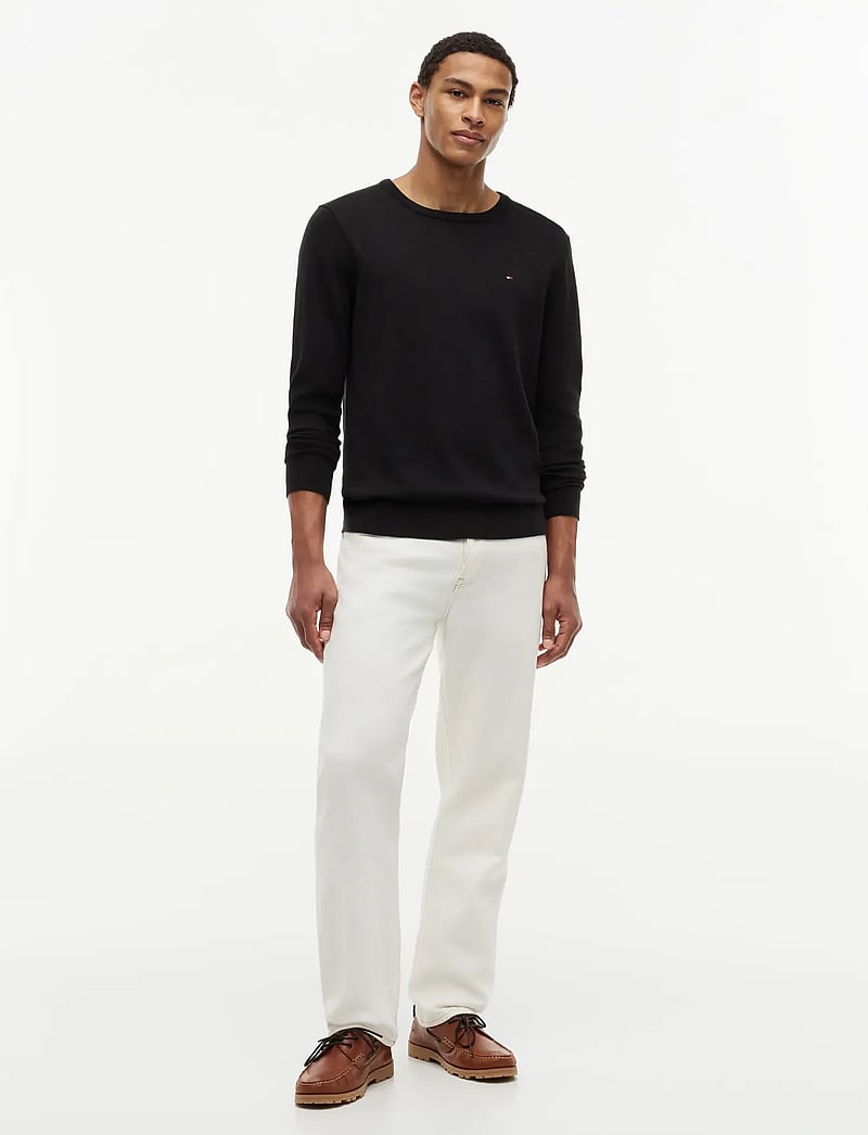 Tommy Hilfiger - CORE ESSENTIAL COTTON CREW NECK - round necks - black - 5