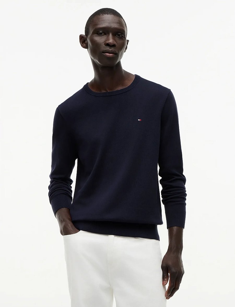 Tommy Hilfiger - CORE ESSENTIAL COTTON CREW NECK - rundhals - desert sky - 0