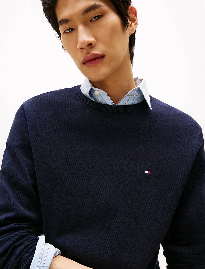 Tommy Hilfiger - CORE ESSENTIAL COTTON CREW NECK - rundhalsad - desert sky - 4