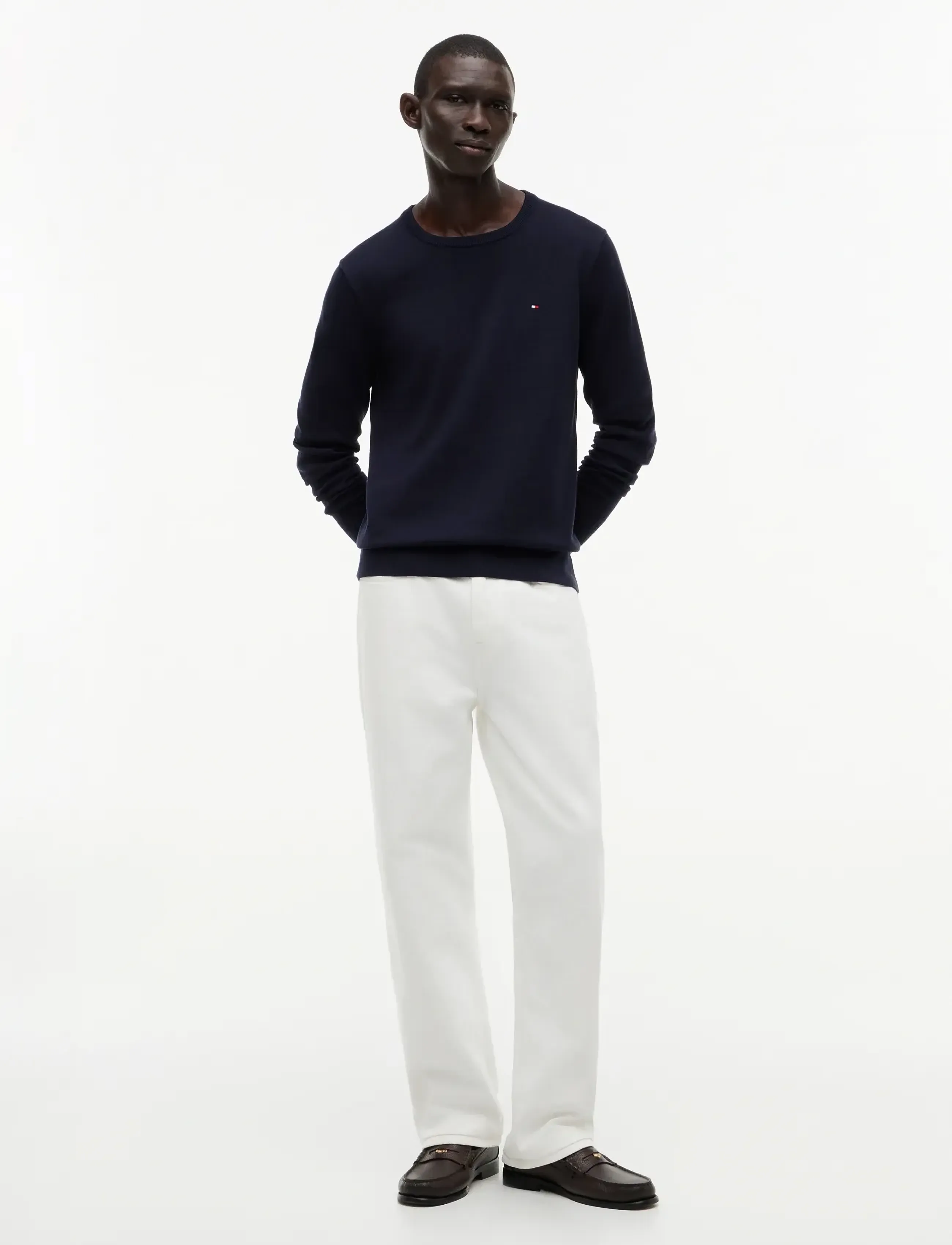 Tommy Hilfiger - CORE ESSENTIAL COTTON CREW NECK - round necks - desert sky - 5