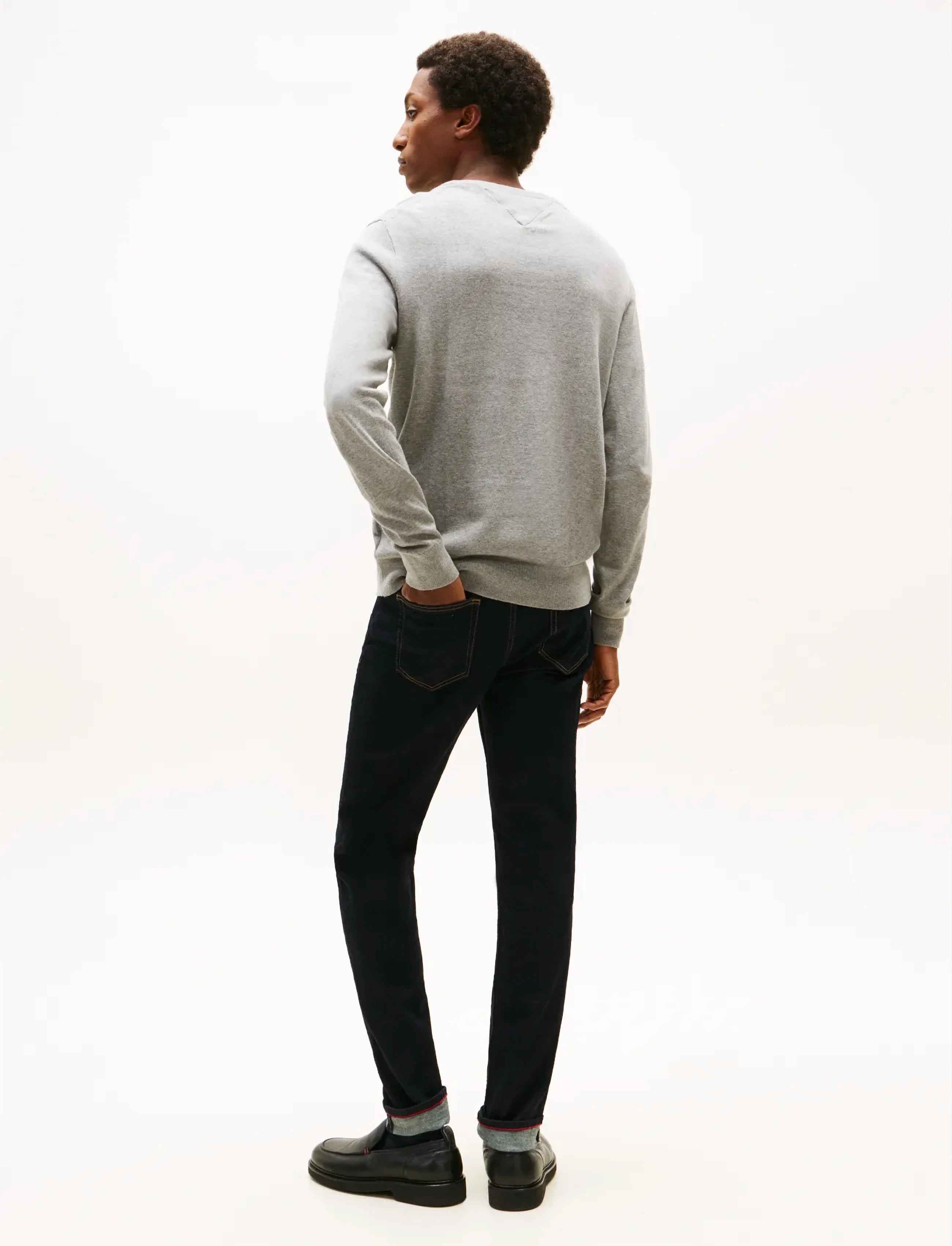Tommy Hilfiger - CORE ESSENTIAL COTTON CREW NECK - Ümmarguse kaelusega kudumid - medium grey heather - 4