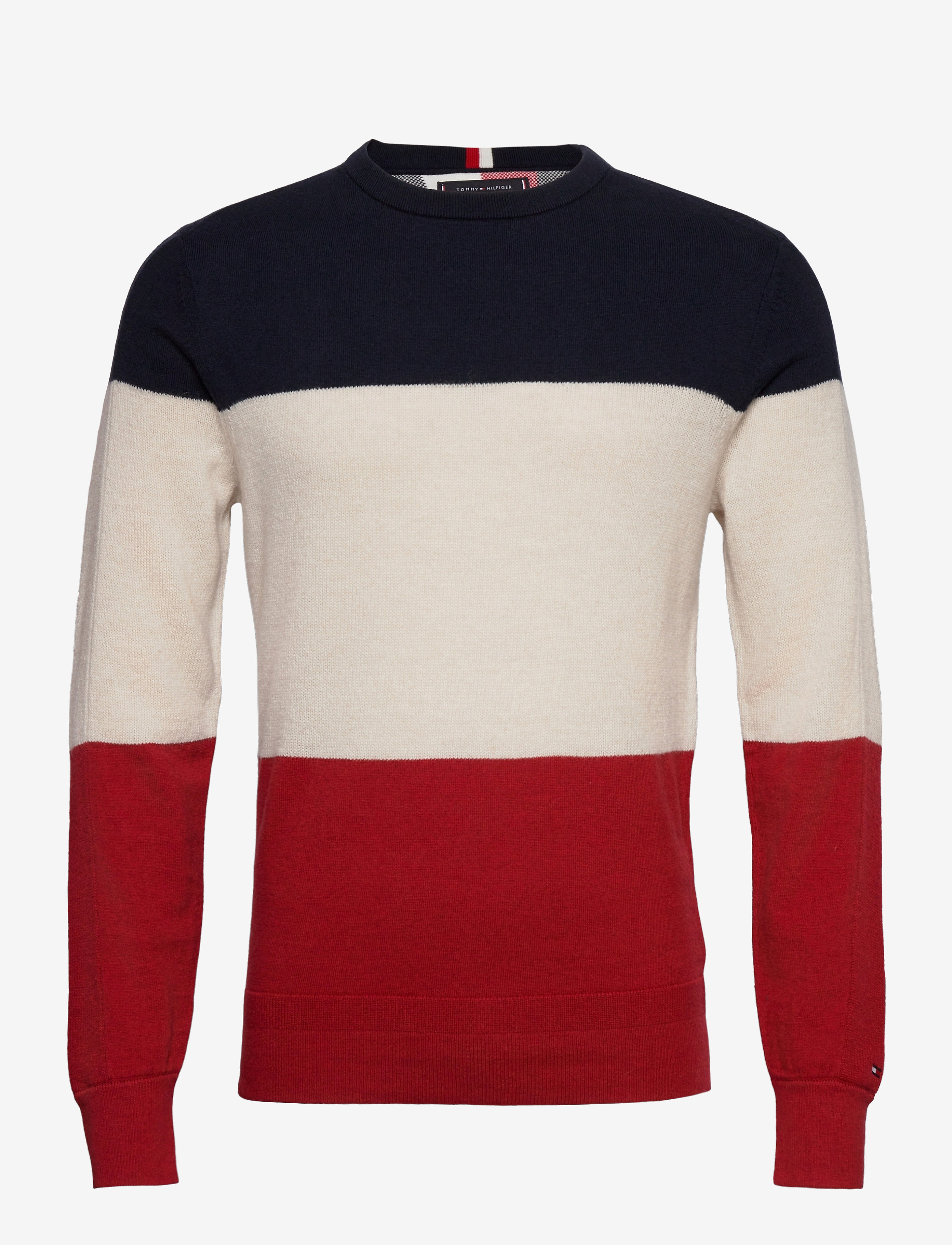 Tommy Hilfiger - COLOR BLOCK SWEATER - arizona red - 0
