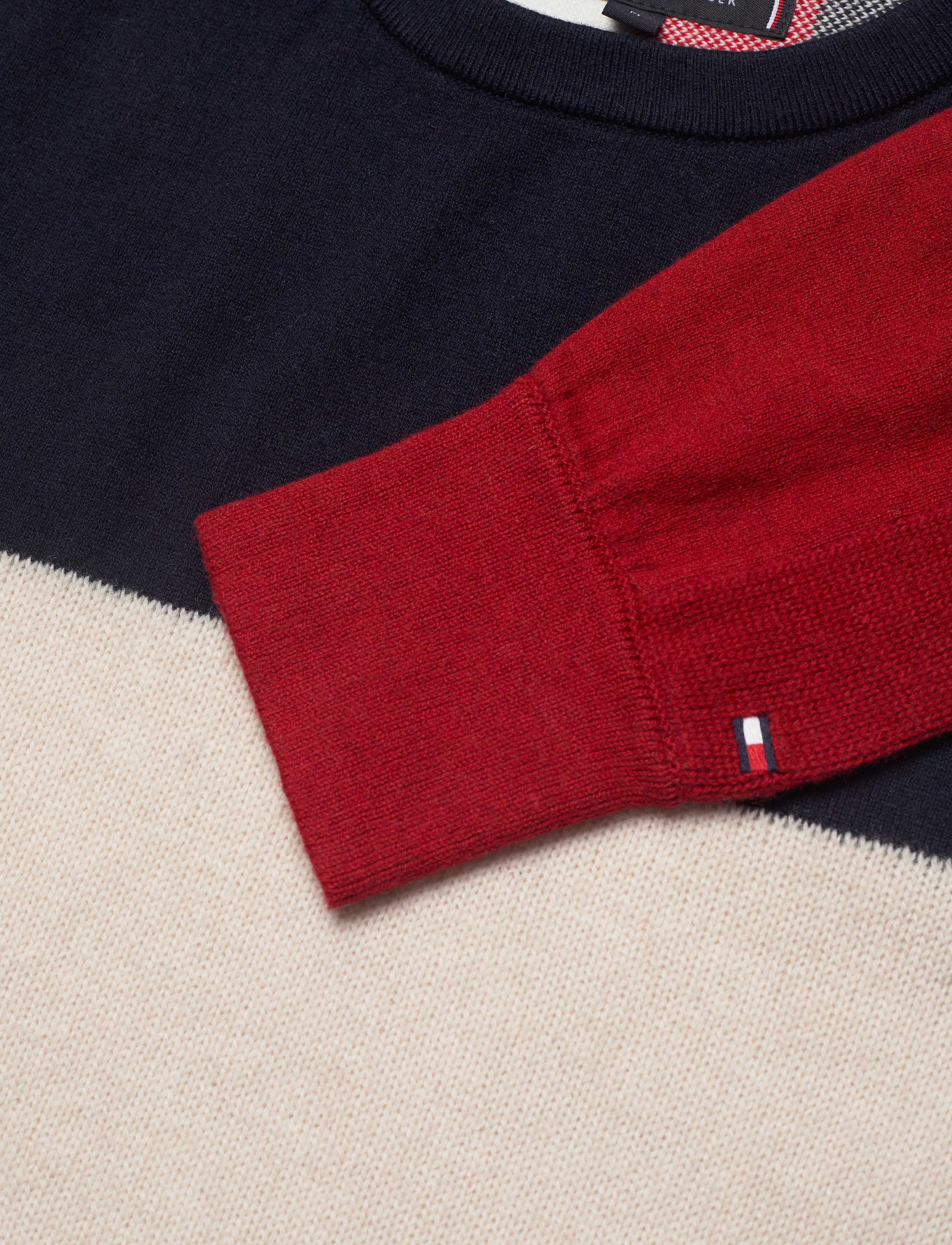 Tommy Hilfiger - COLOR BLOCK SWEATER - arizona red - 2