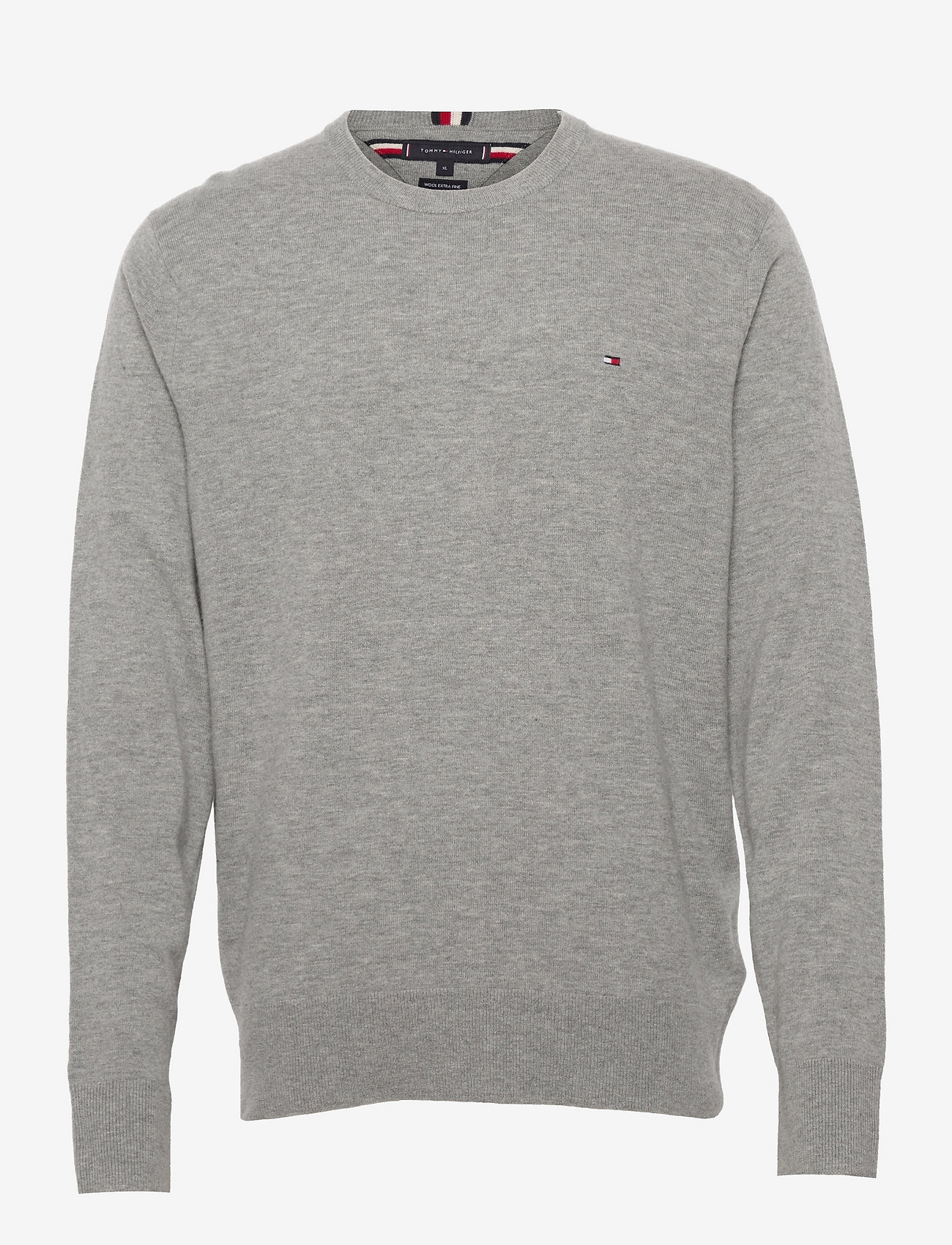 Tommy Hilfiger - EXTRAFINE SOFT WOOL CREW NECK - dark grey heather - 0