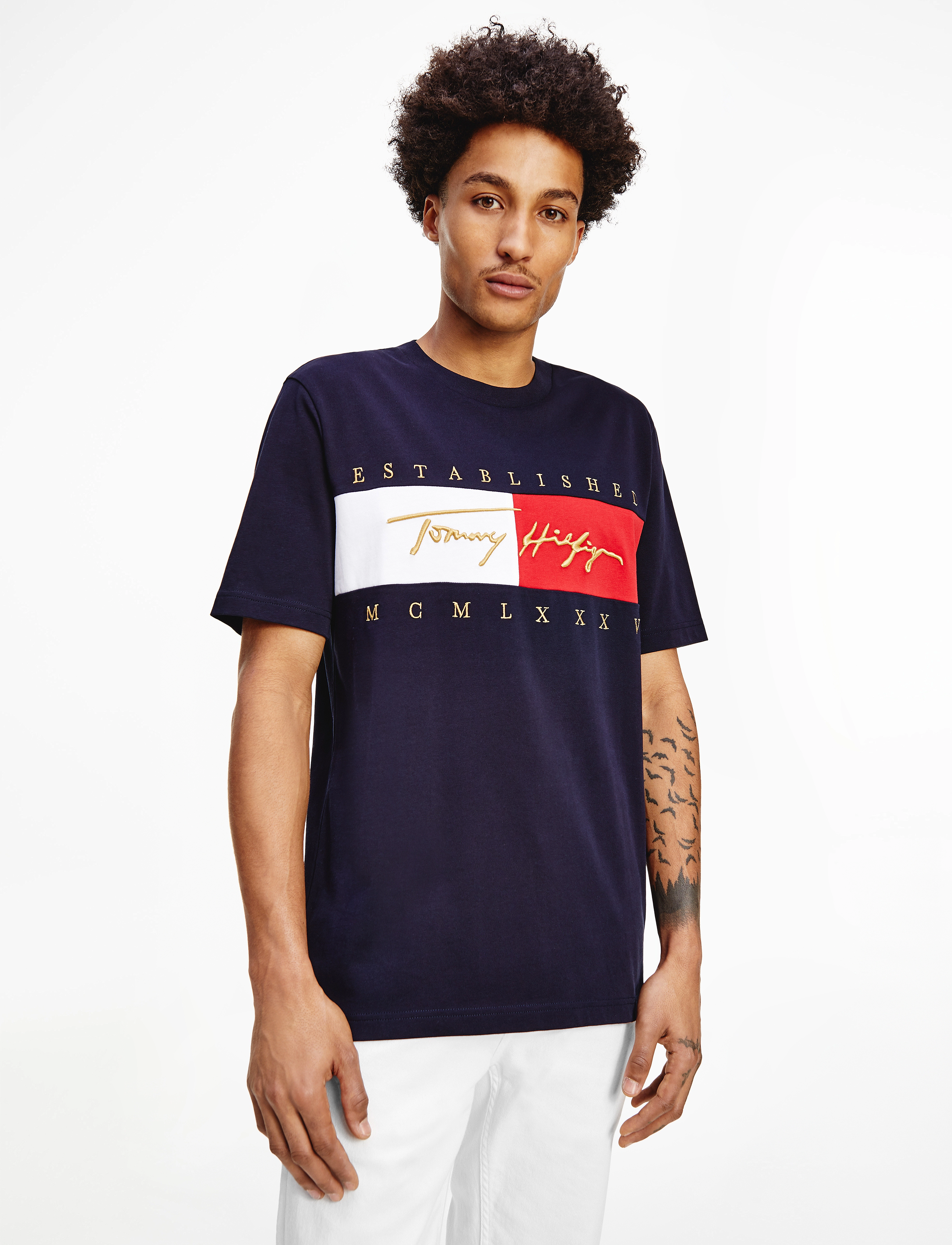 Tommy Hilfiger - SIGNATURE FLAG RELAXED FIT TEE - desert sky - 2