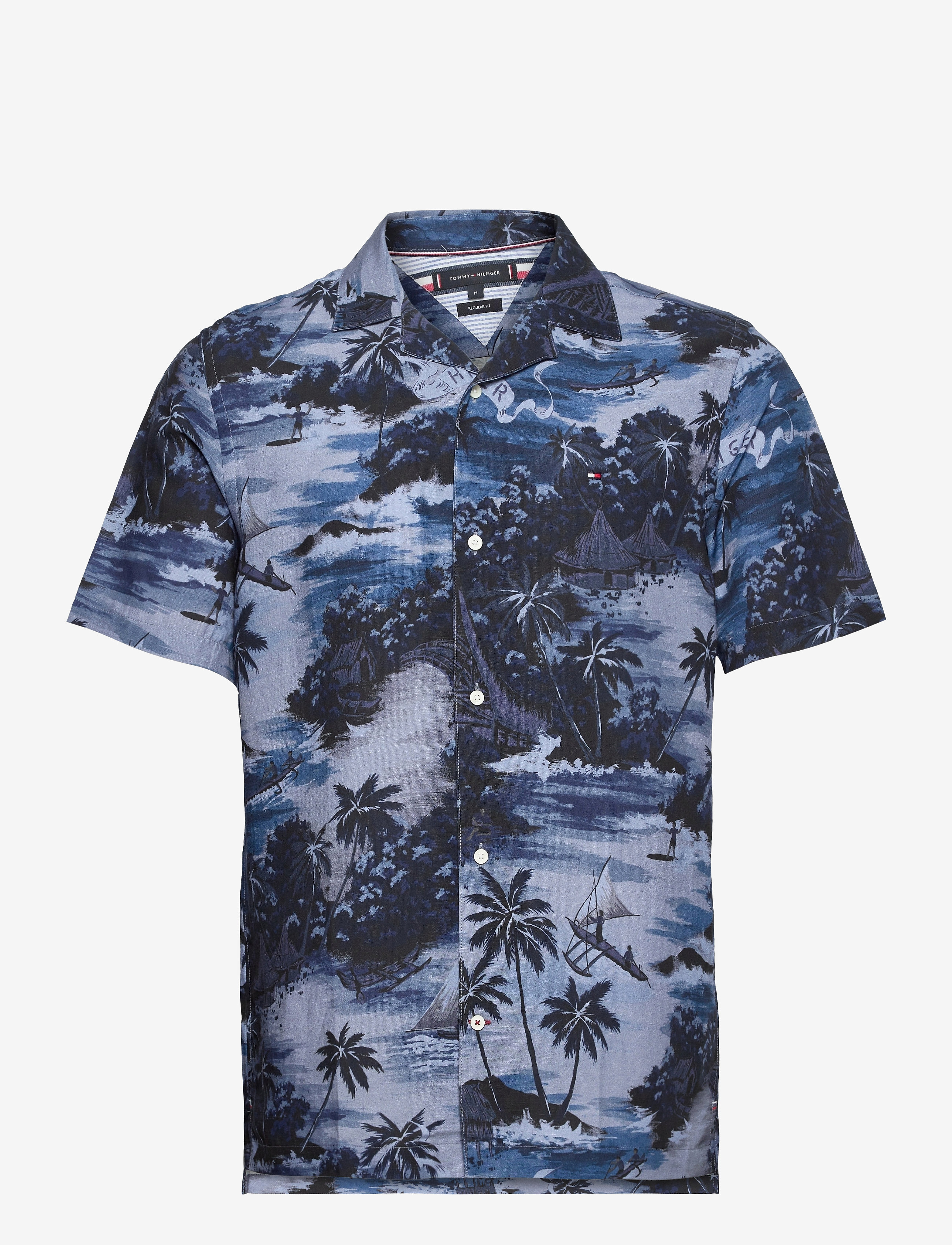 Tommy Hilfiger - HAWAIIAN PRINT SHIRT S/S - tonal blues - 0