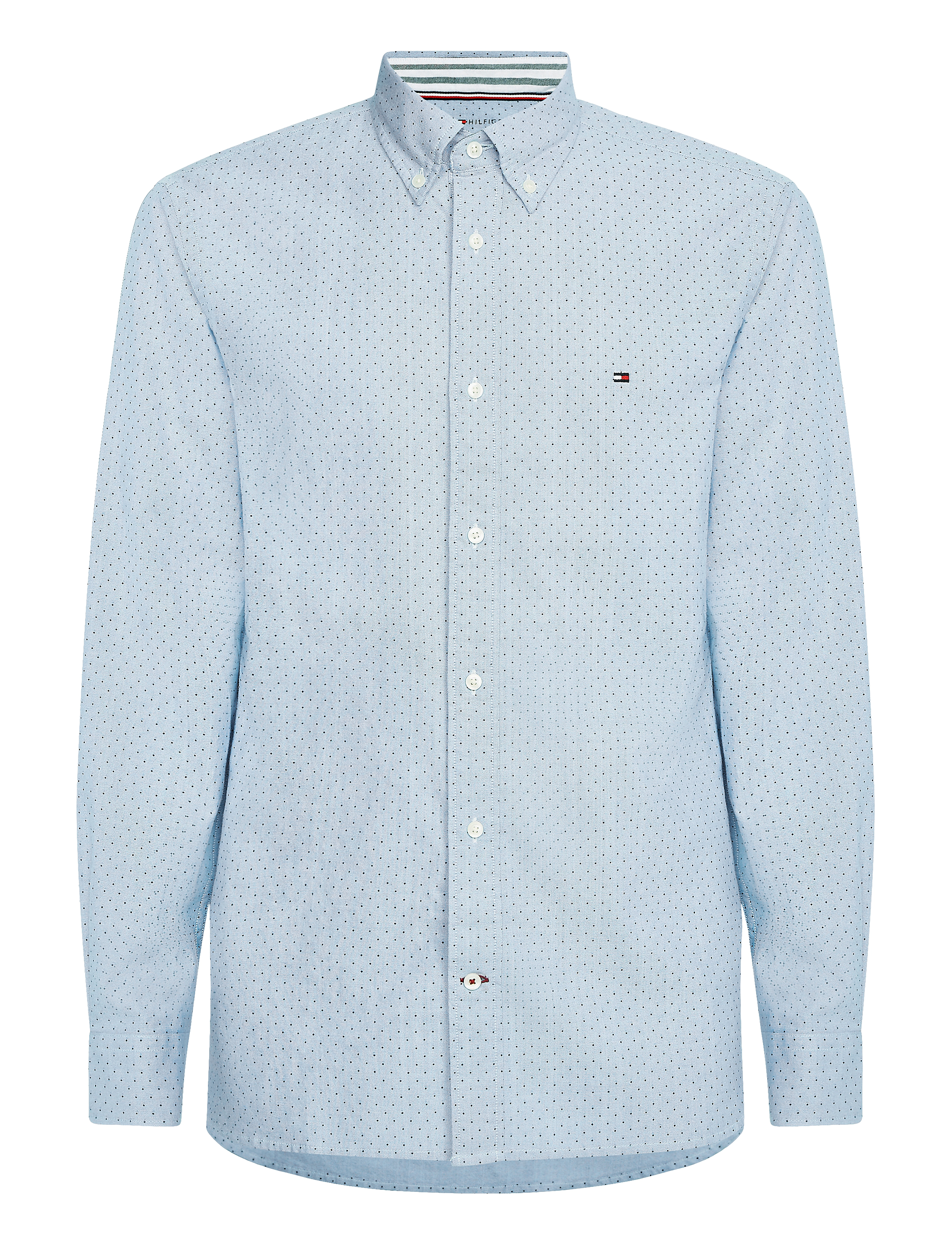OXFORD MINI PRINT SHIRT - COPENHAGEN BLUE / MULTI