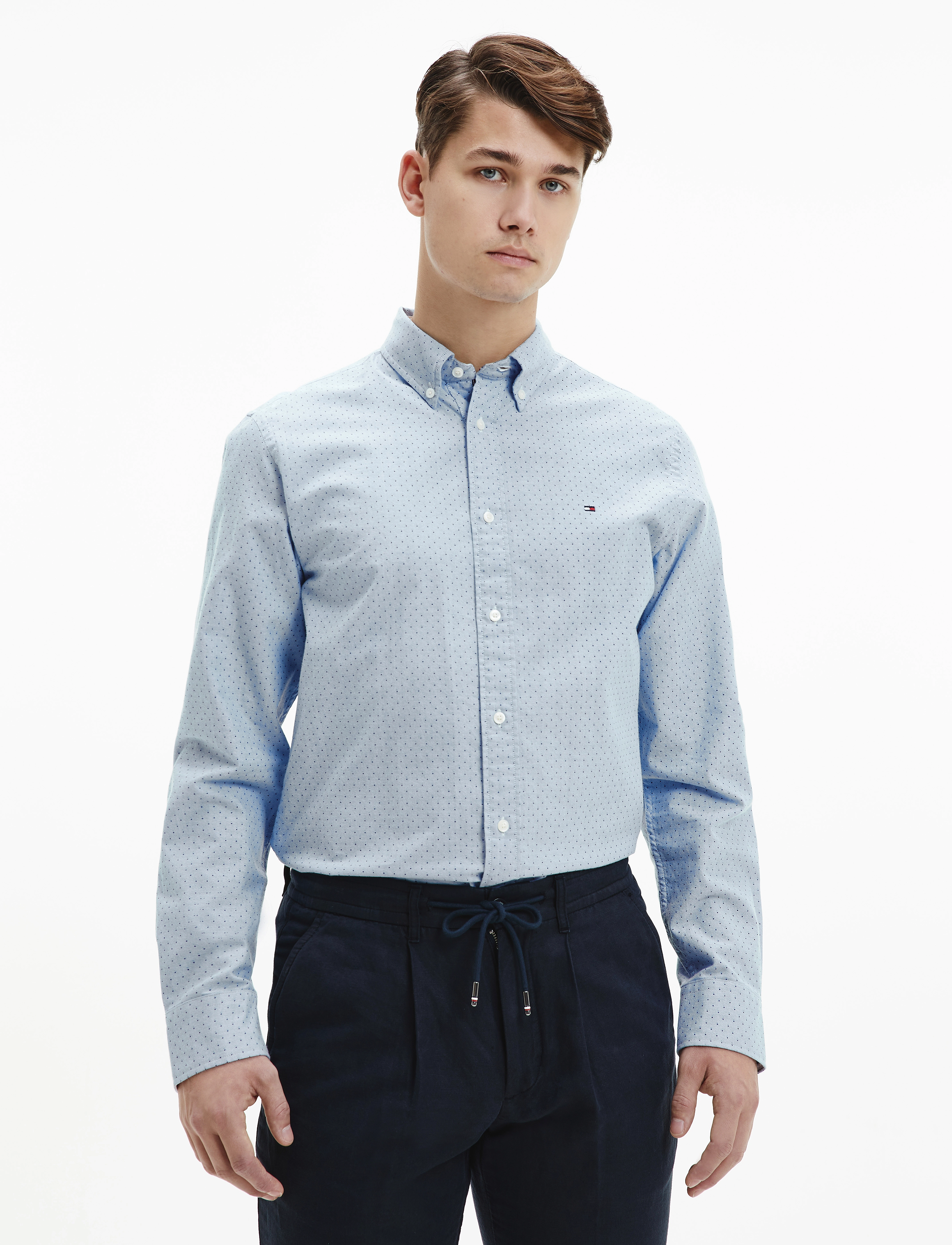 Tommy Hilfiger - OXFORD MINI PRINT SHIRT - copenhagen blue / multi - 2