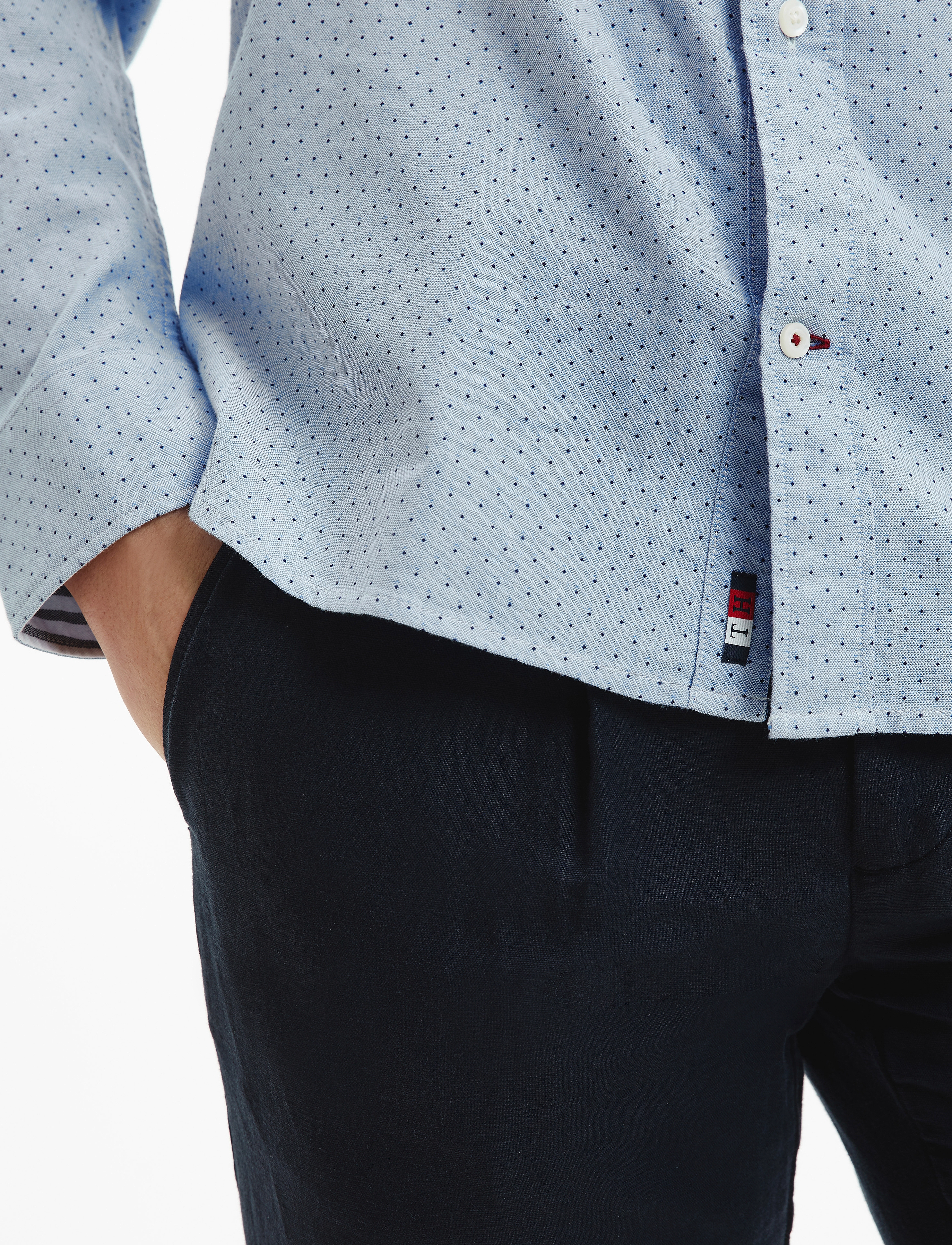 Tommy Hilfiger - OXFORD MINI PRINT SHIRT - copenhagen blue / multi - 4