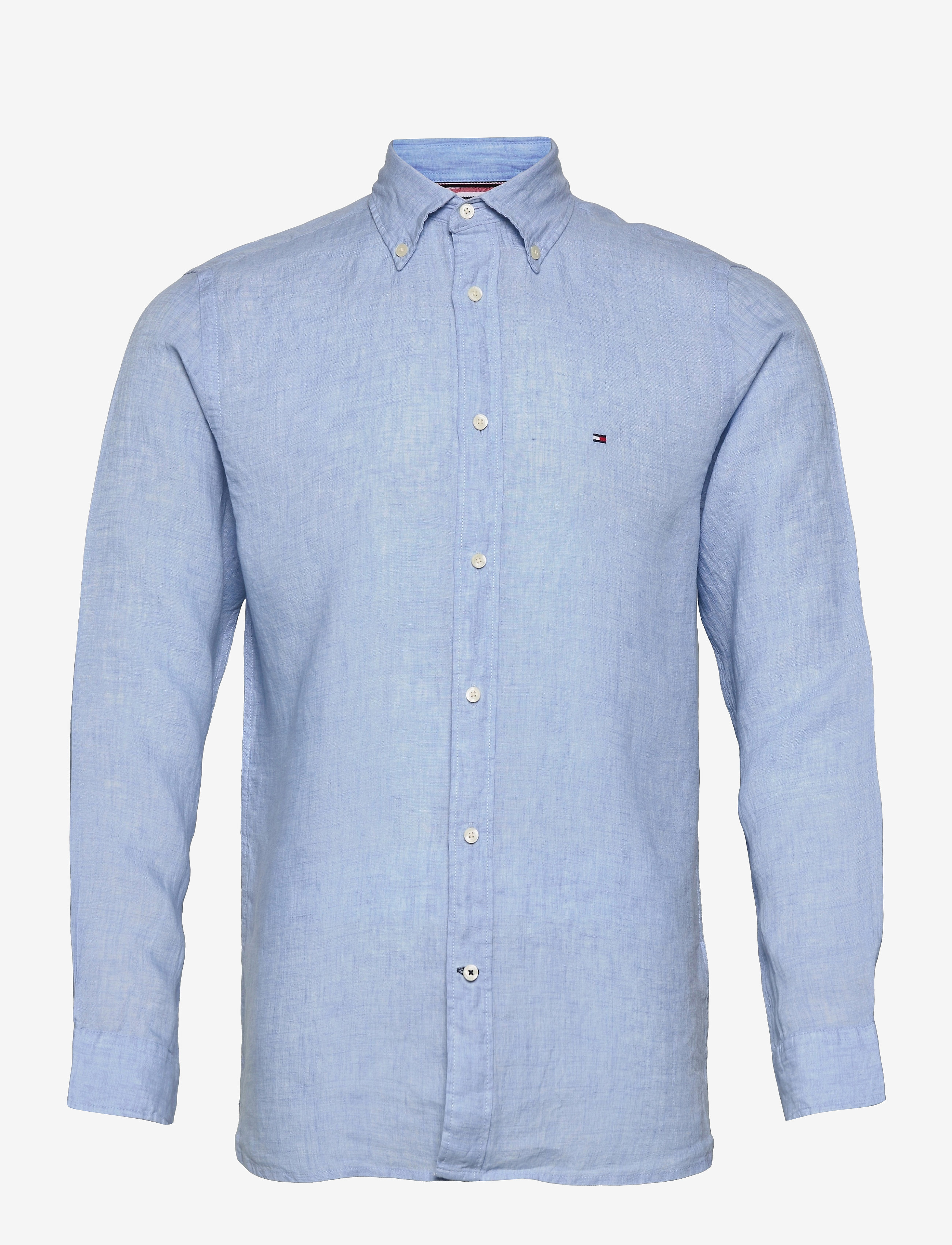 Tommy Hilfiger - PIGMENT DYED LINEN SHIRT - calm blue - 0