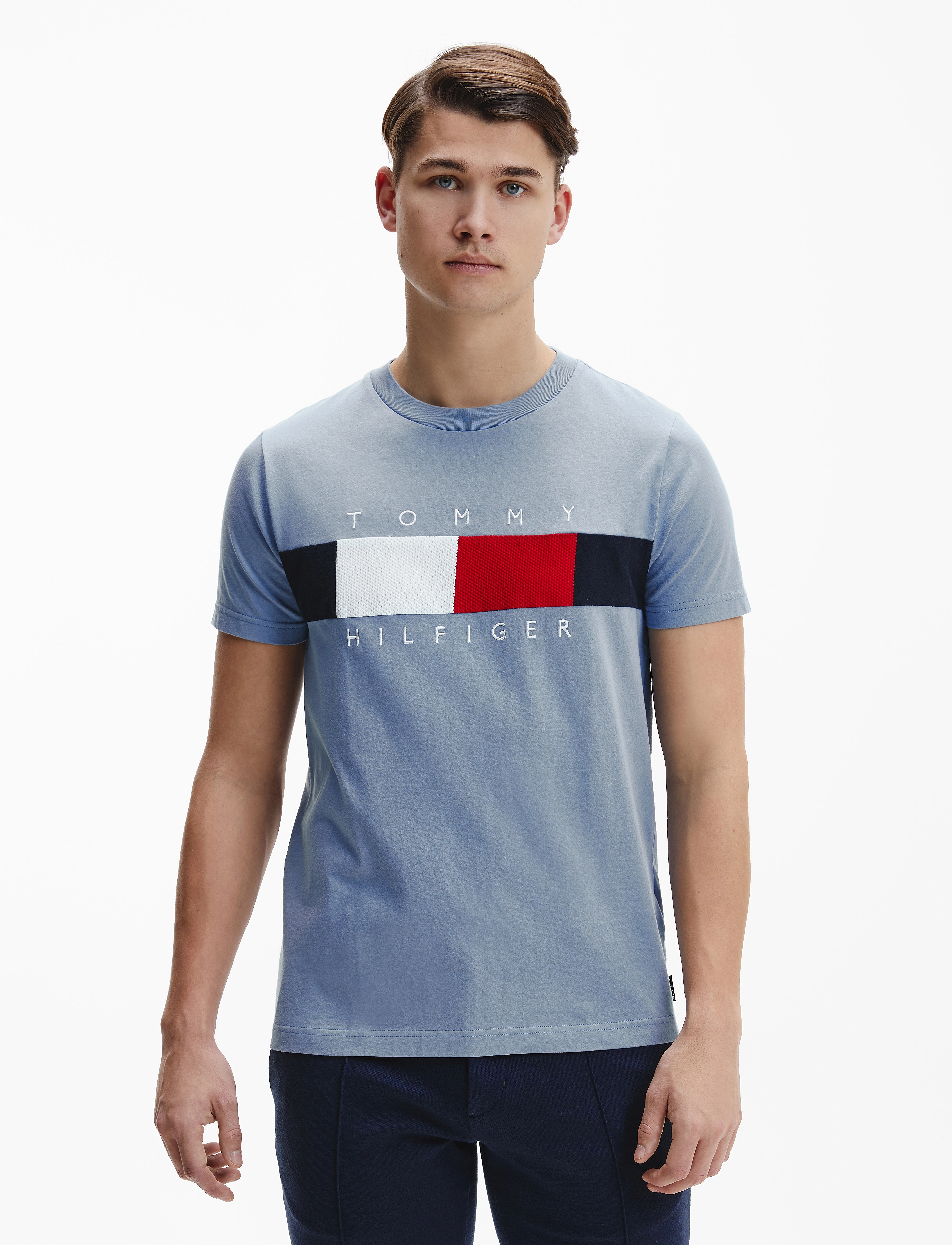 Tommy Hilfiger - CORP TEXTURE INSERT TEE - colorado indigo - 2