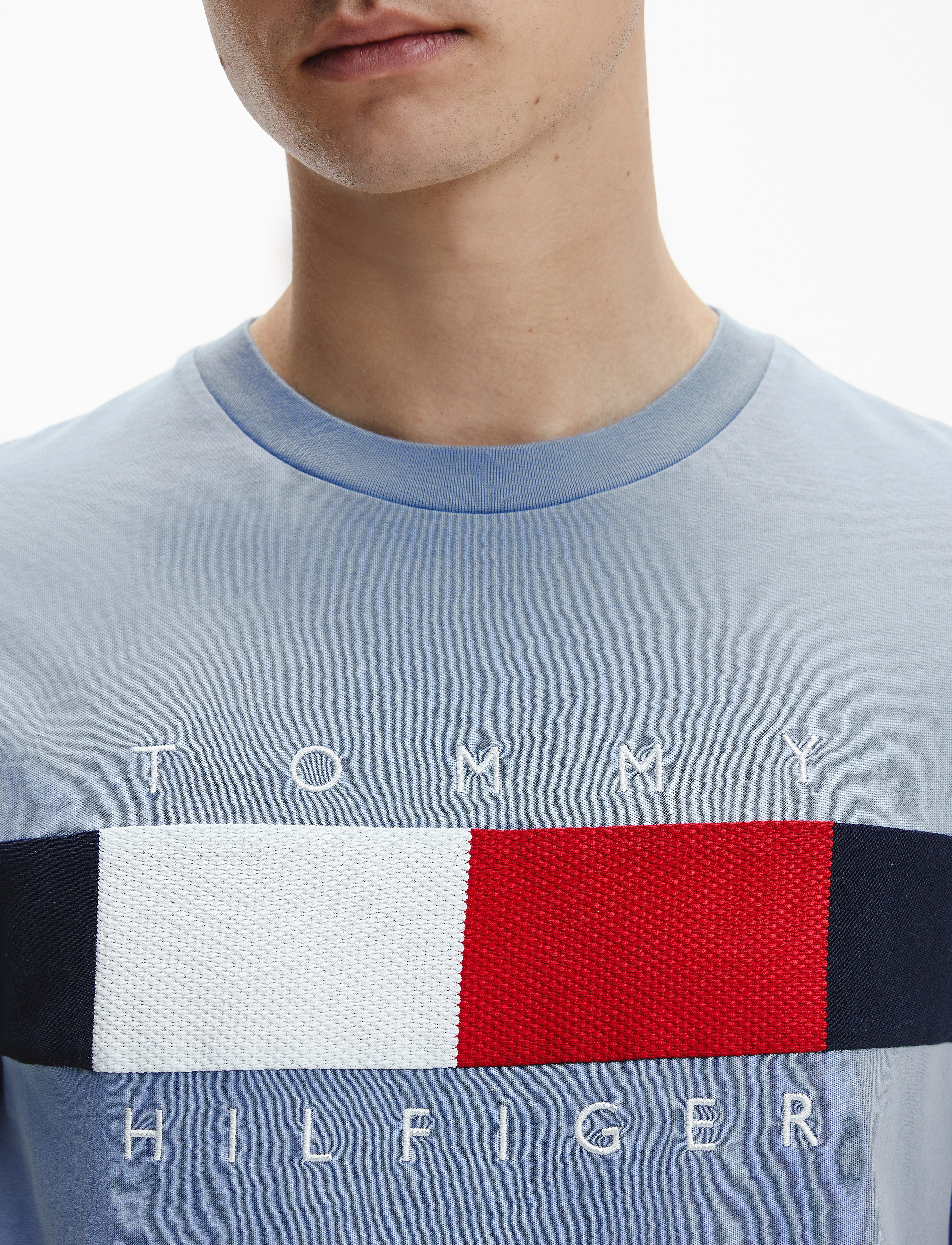 Tommy Hilfiger - CORP TEXTURE INSERT TEE - colorado indigo - 4