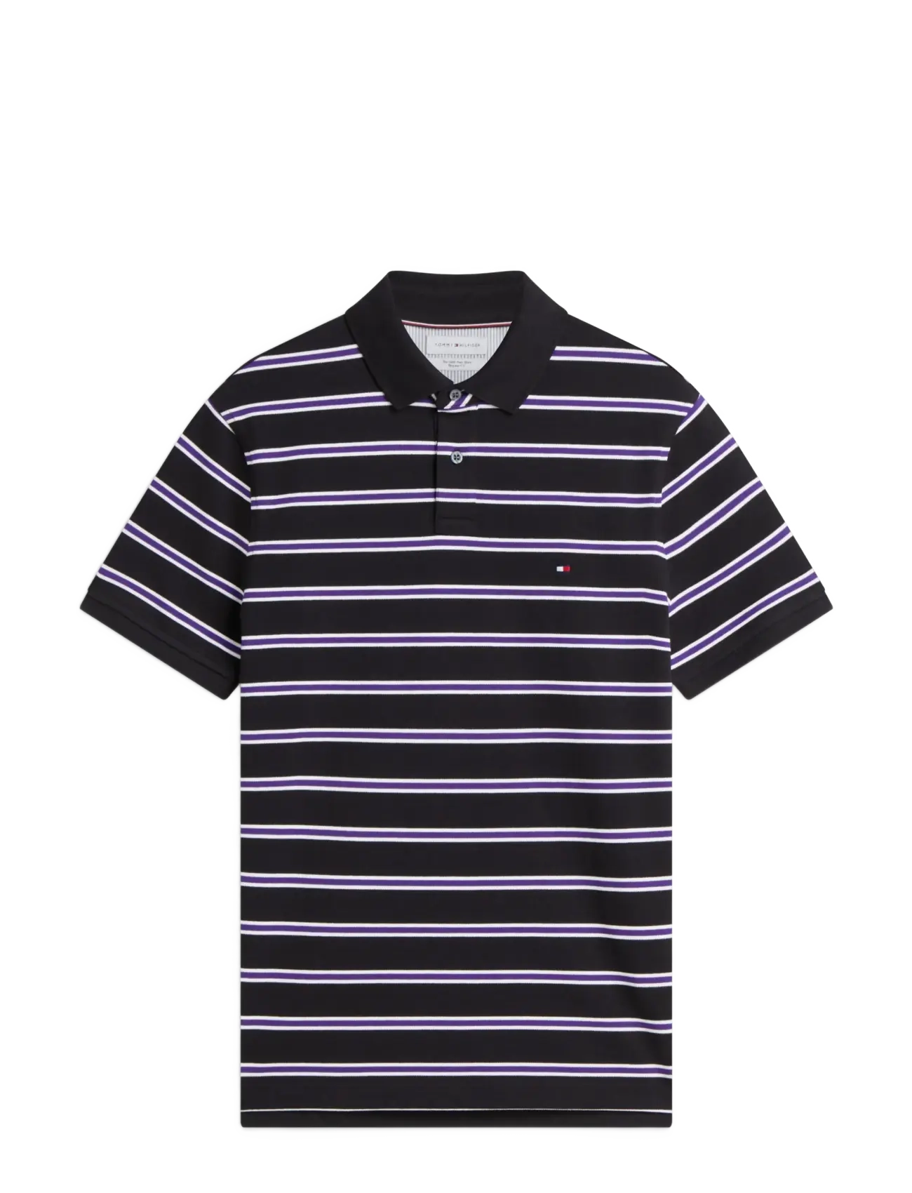 Tommy Hilfiger - 1985 REGULAR POLO - kortærmede poloer - black   white   tuscan grape - 1