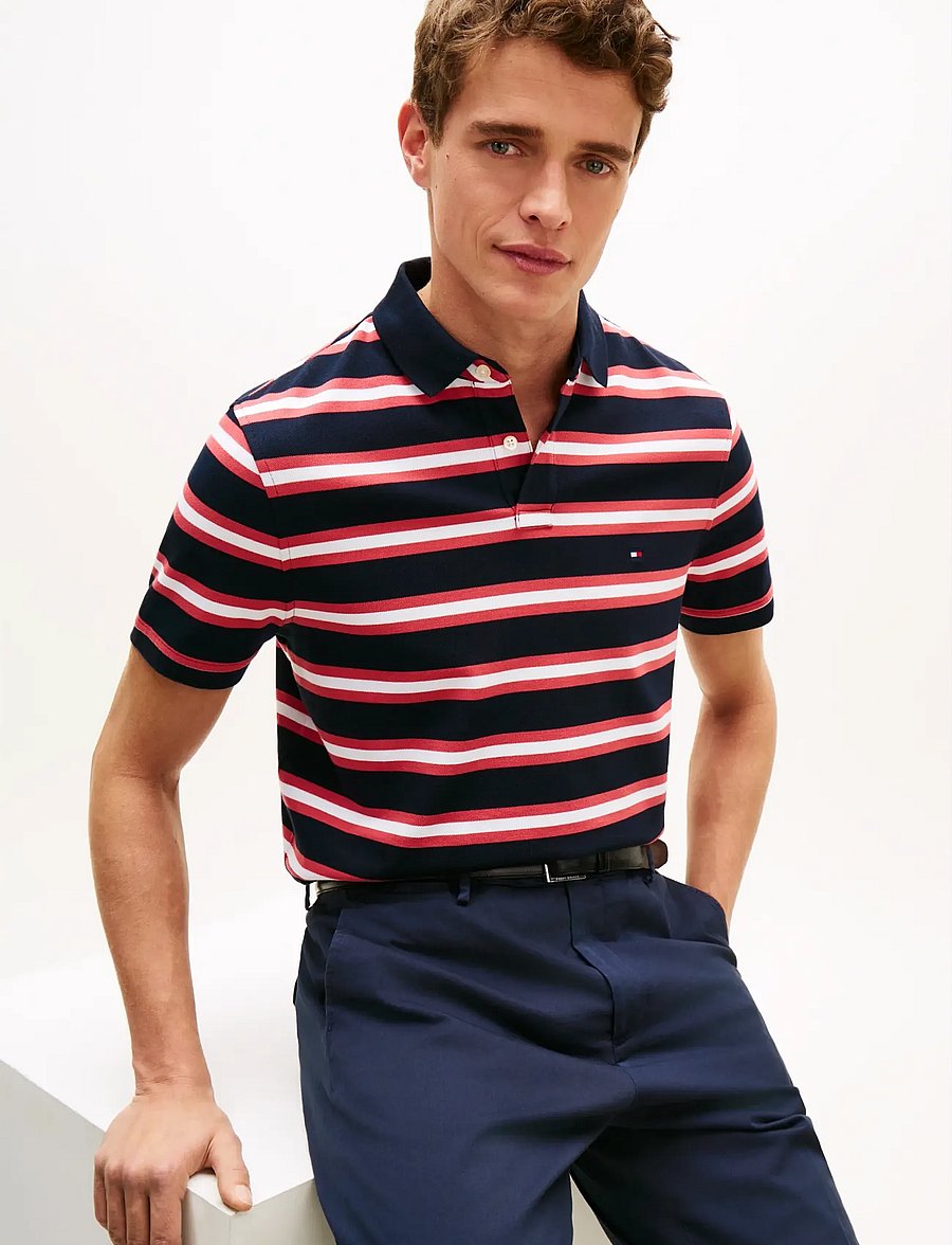Tommy Hilfiger - CORE 1985 REGULAR POLO - lühikeste varrukatega polod - desert sky heritage pink multi - 4