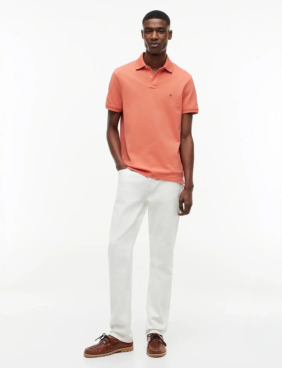 Tommy Hilfiger - CORE 1985 REGULAR POLO - lühikeste varrukatega polod - brilliant orange heather - 4