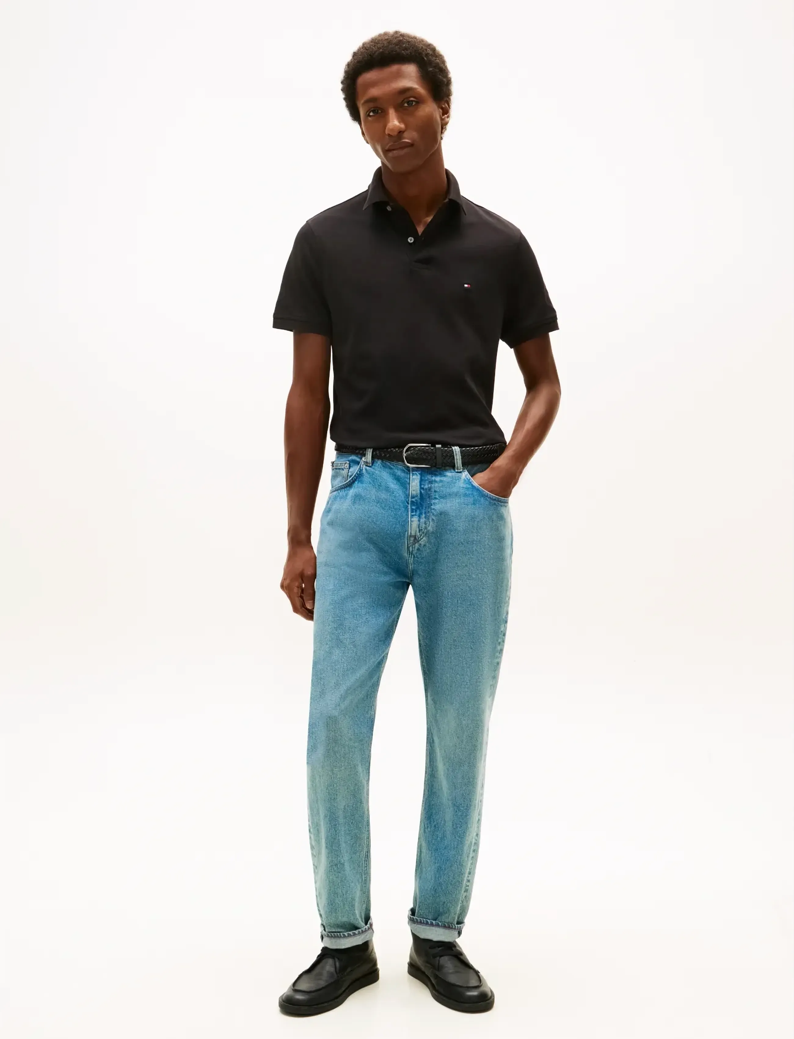 Tommy Hilfiger CORE 1985 REGULAR POLO - Poloer - BLACK / black