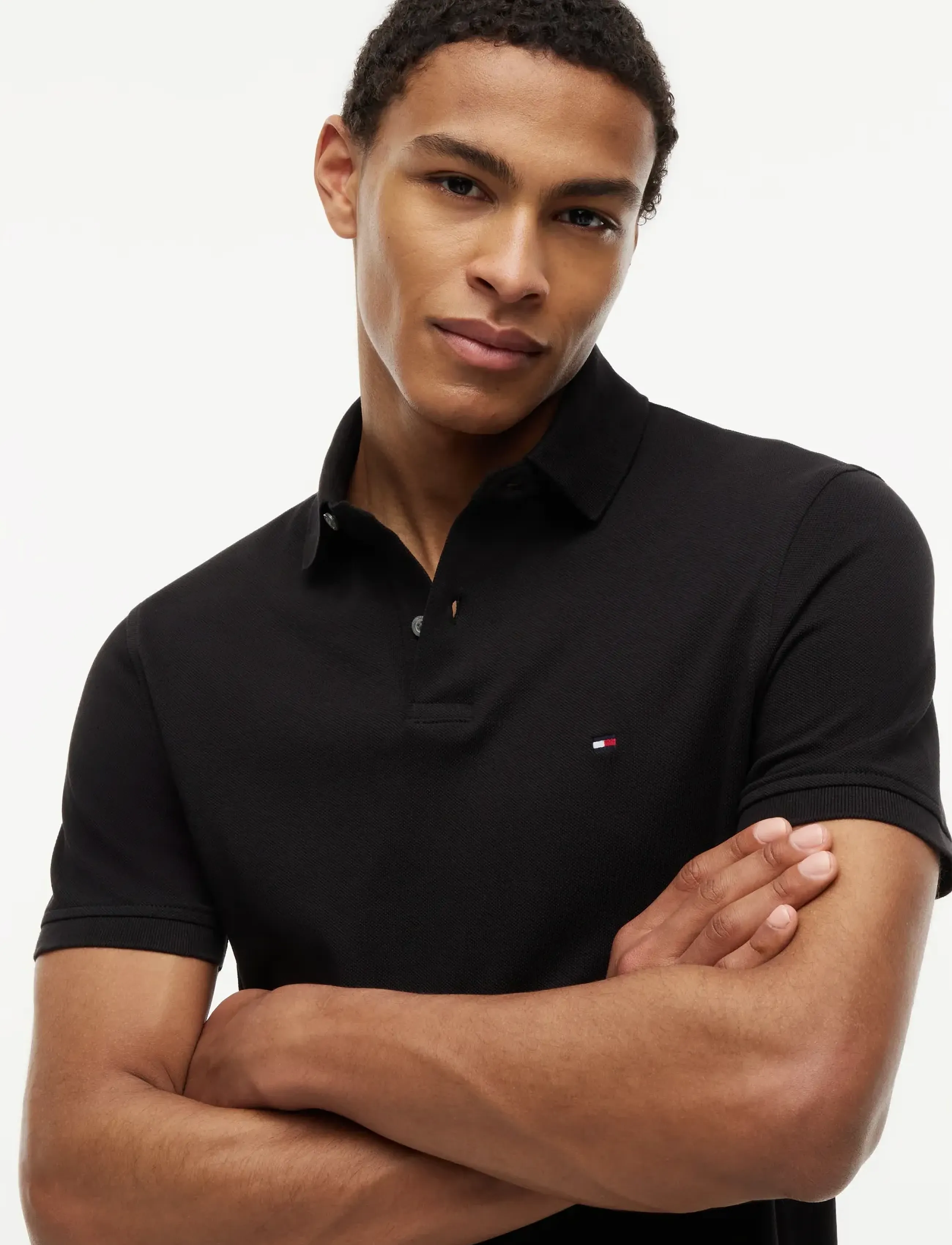 Tommy Hilfiger - 1985 REGULAR POLO - short-sleeved polos - black - 4