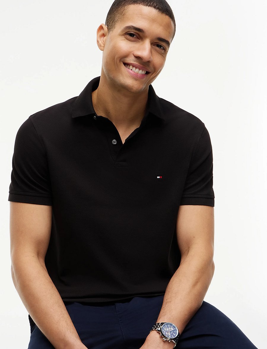 Tommy Hilfiger - CORE 1985 REGULAR POLO - lühikeste varrukatega polod - black - 4