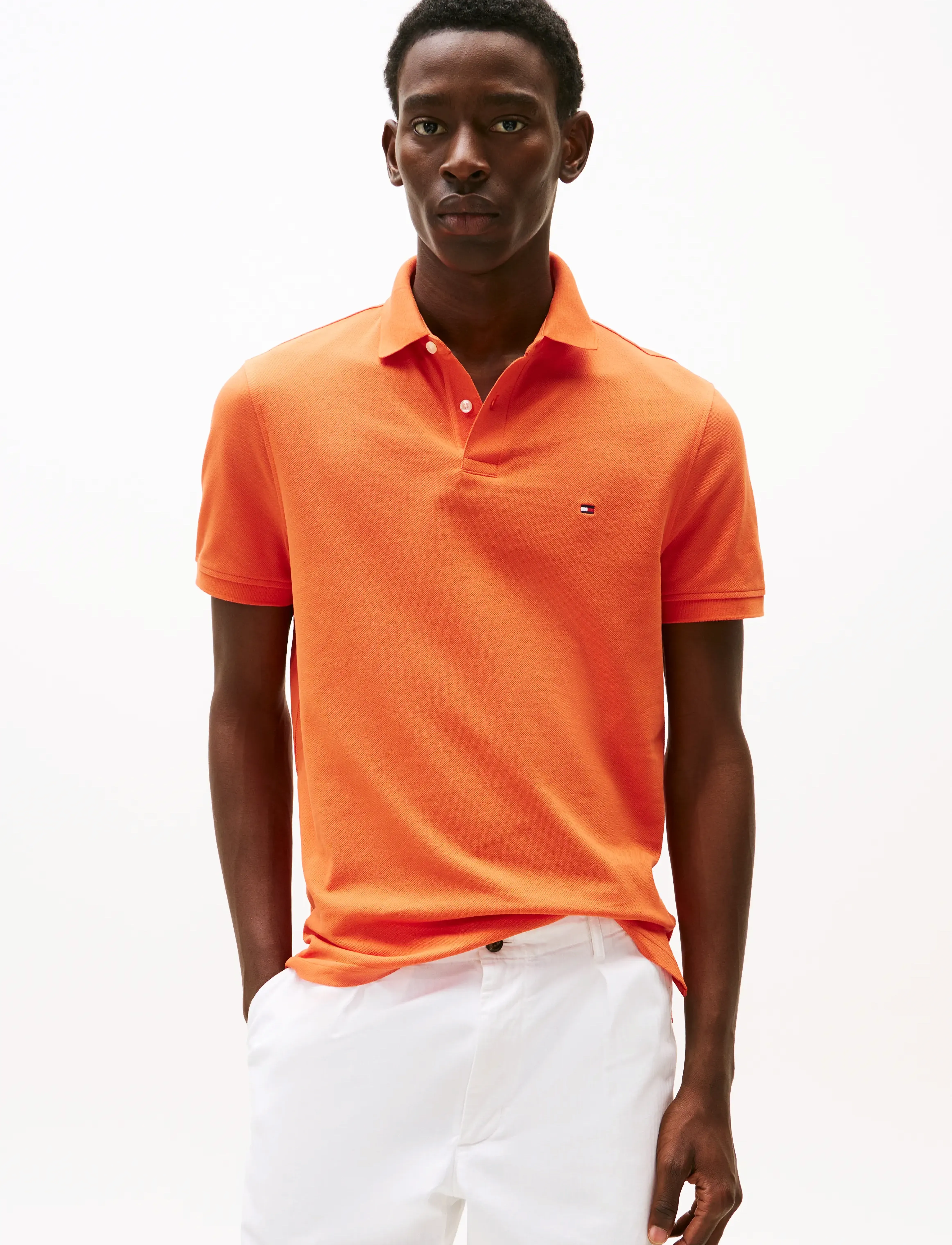 Tommy Hilfiger - 1985 REGULAR POLO - kortærmede poloer - brilliant orange - 5