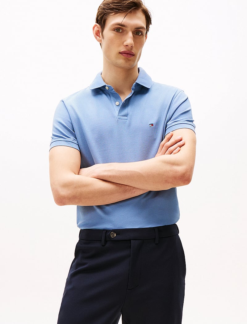 Tommy Hilfiger - CORE 1985 REGULAR POLO - kortärmade pikéer - brisk blue - 0