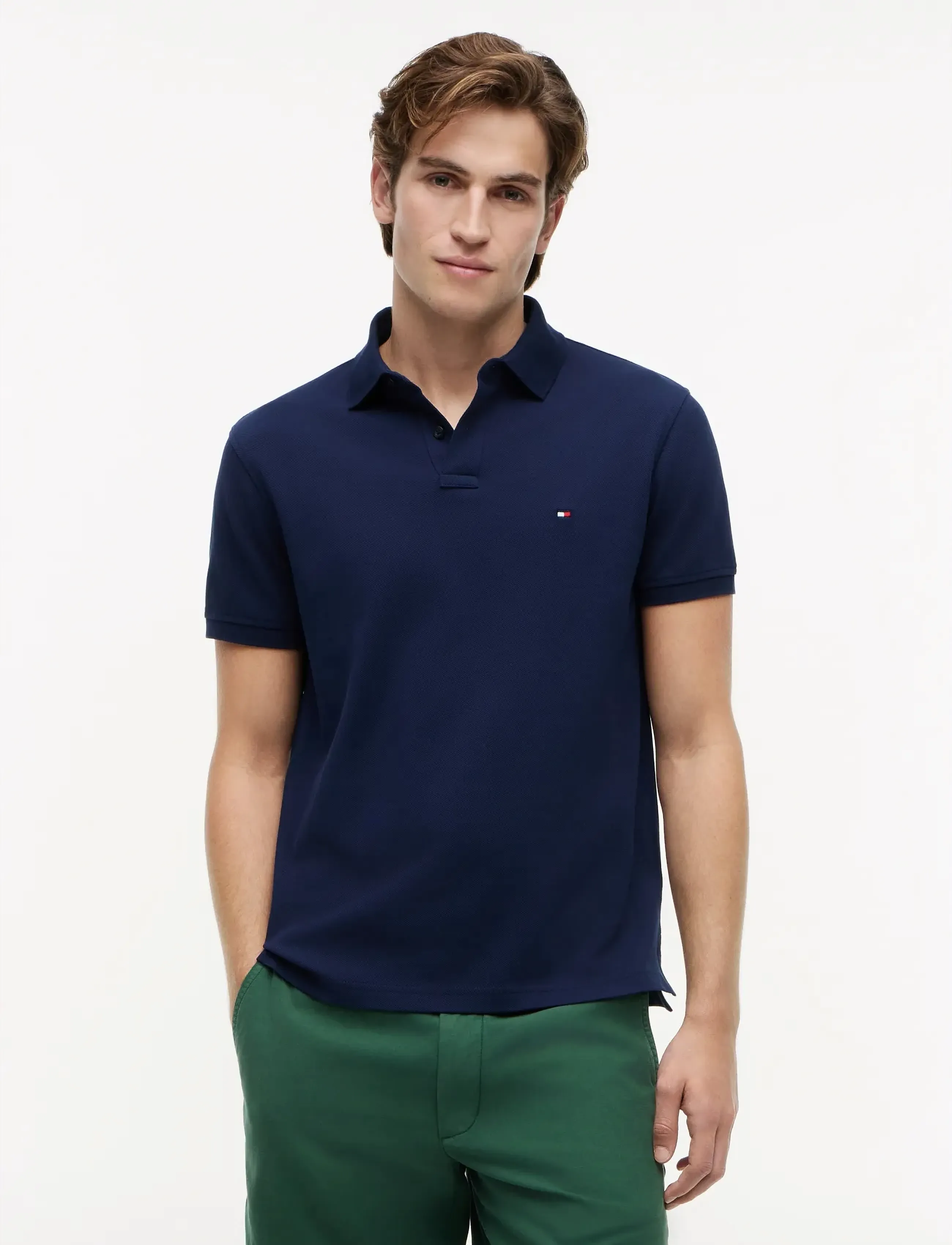 Tommy Hilfiger 1985 Regular Polo, S, Polos, Marineblau - Short-sleeved, Männerswear
