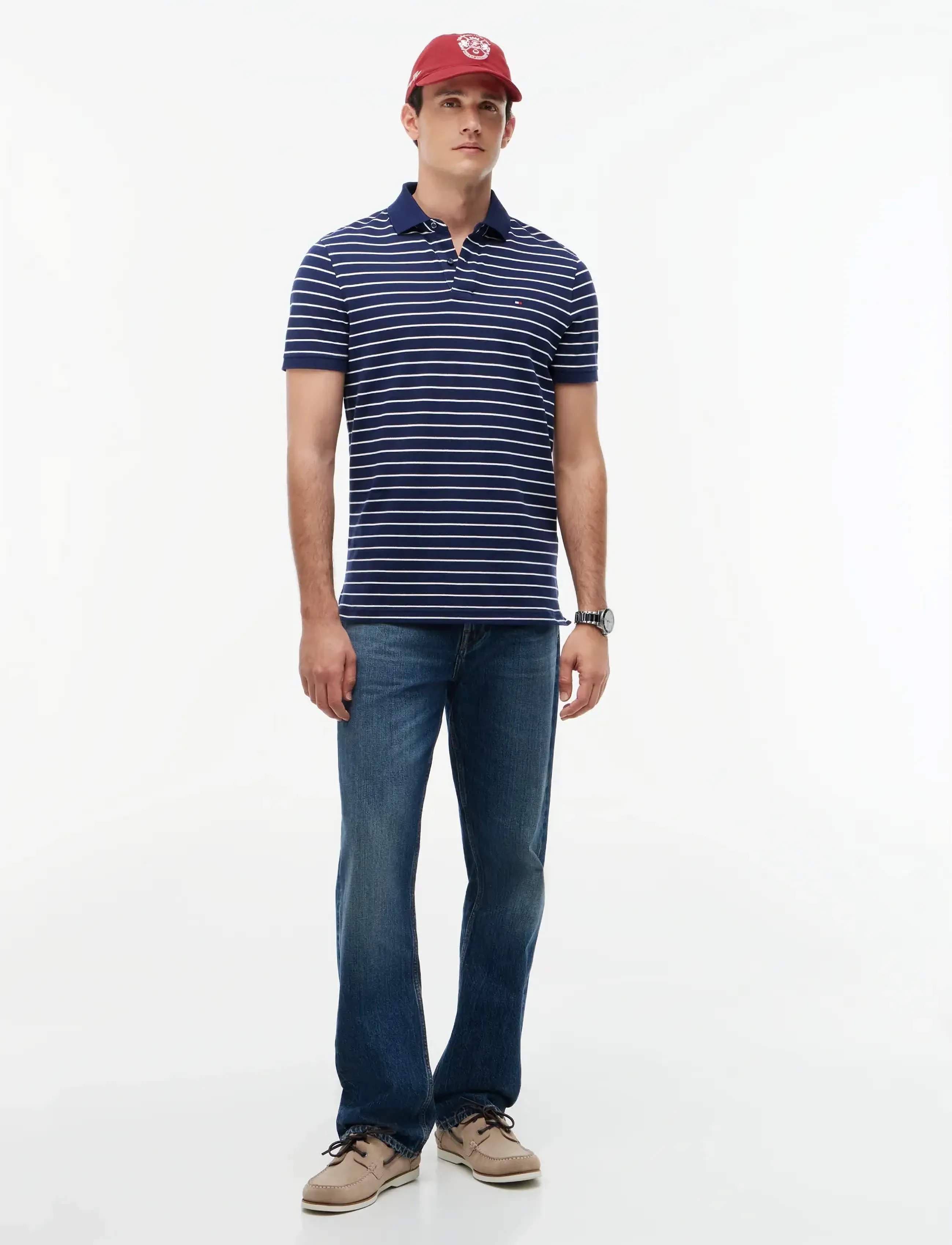 Tommy Hilfiger - 1985 REGULAR POLO - kurzärmelig - carbon navy   ivory petal - 4