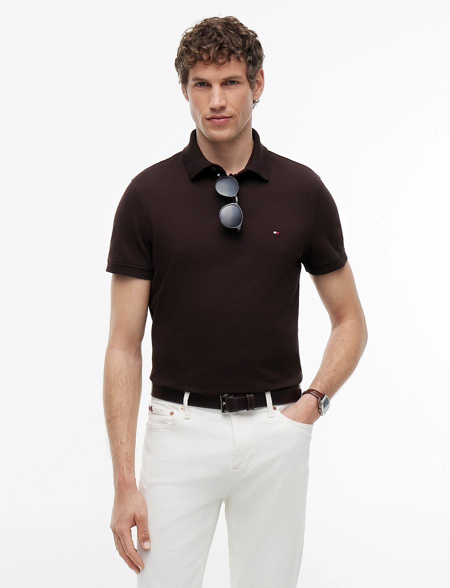 Tommy Hilfiger - CORE 1985 REGULAR POLO - lühikeste varrukatega polod - chocolate - 0
